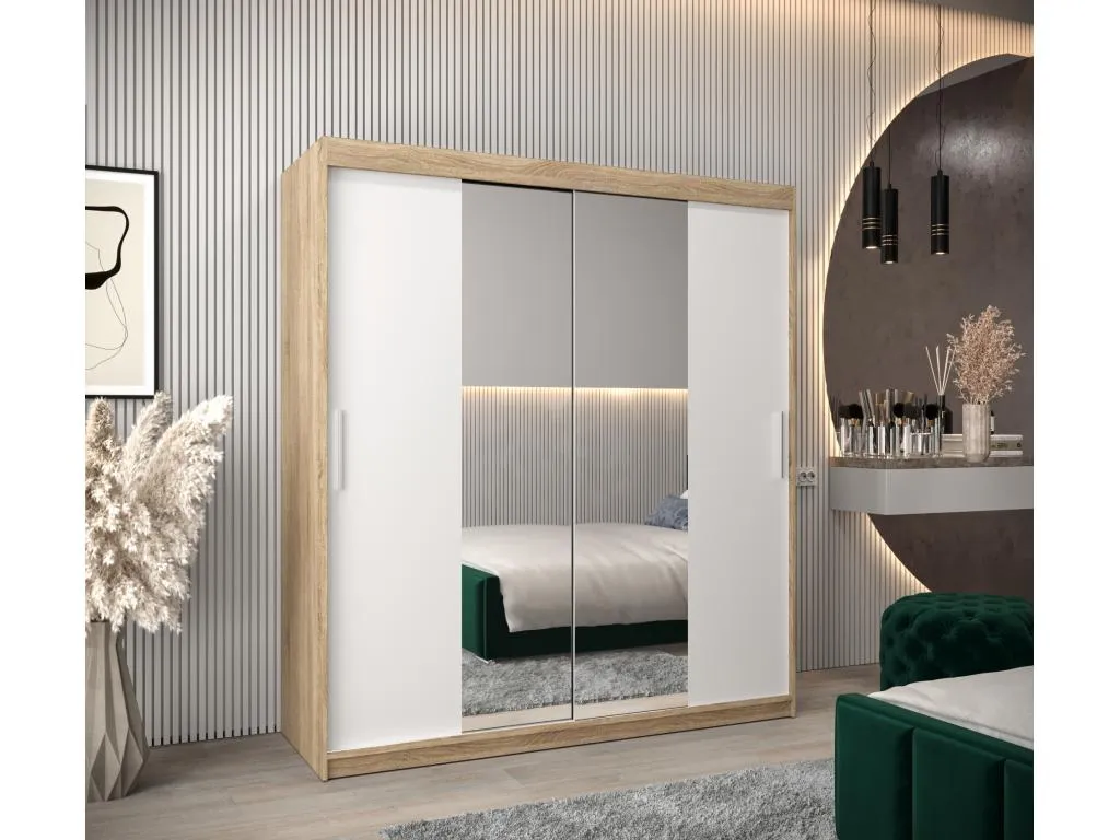 Armario Luxmbls 1 de puertas correderas 200/180/62 2 puertas (Luxmbls/blanco) 55663PGZM