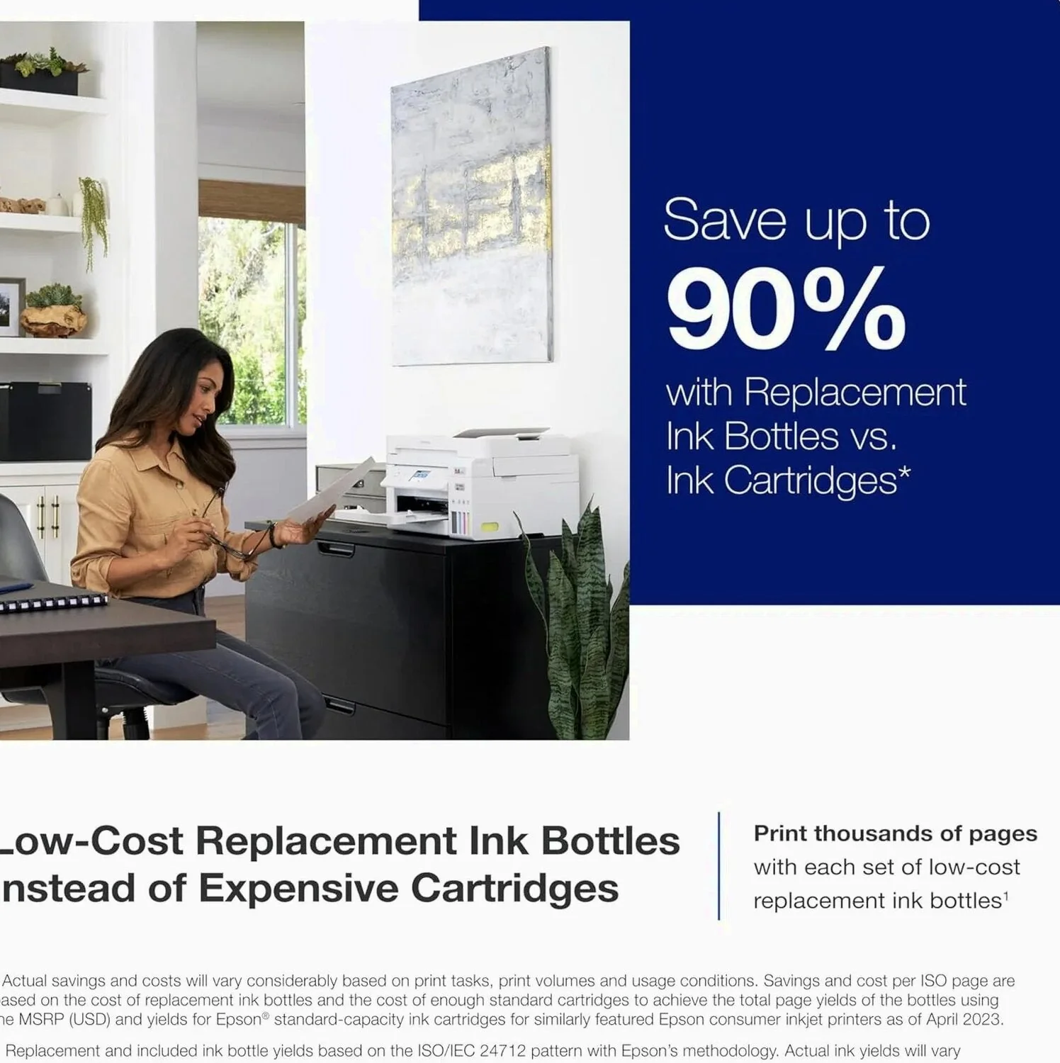 Epson EcoTank ET-4800 Wireless All-in-One Inkjet Printer, White - ET-4800 - Image 2 Epson EcoTank ET-4800 Wireless All-in-One Inkjet Printer, White - ET-4800 - Image 2