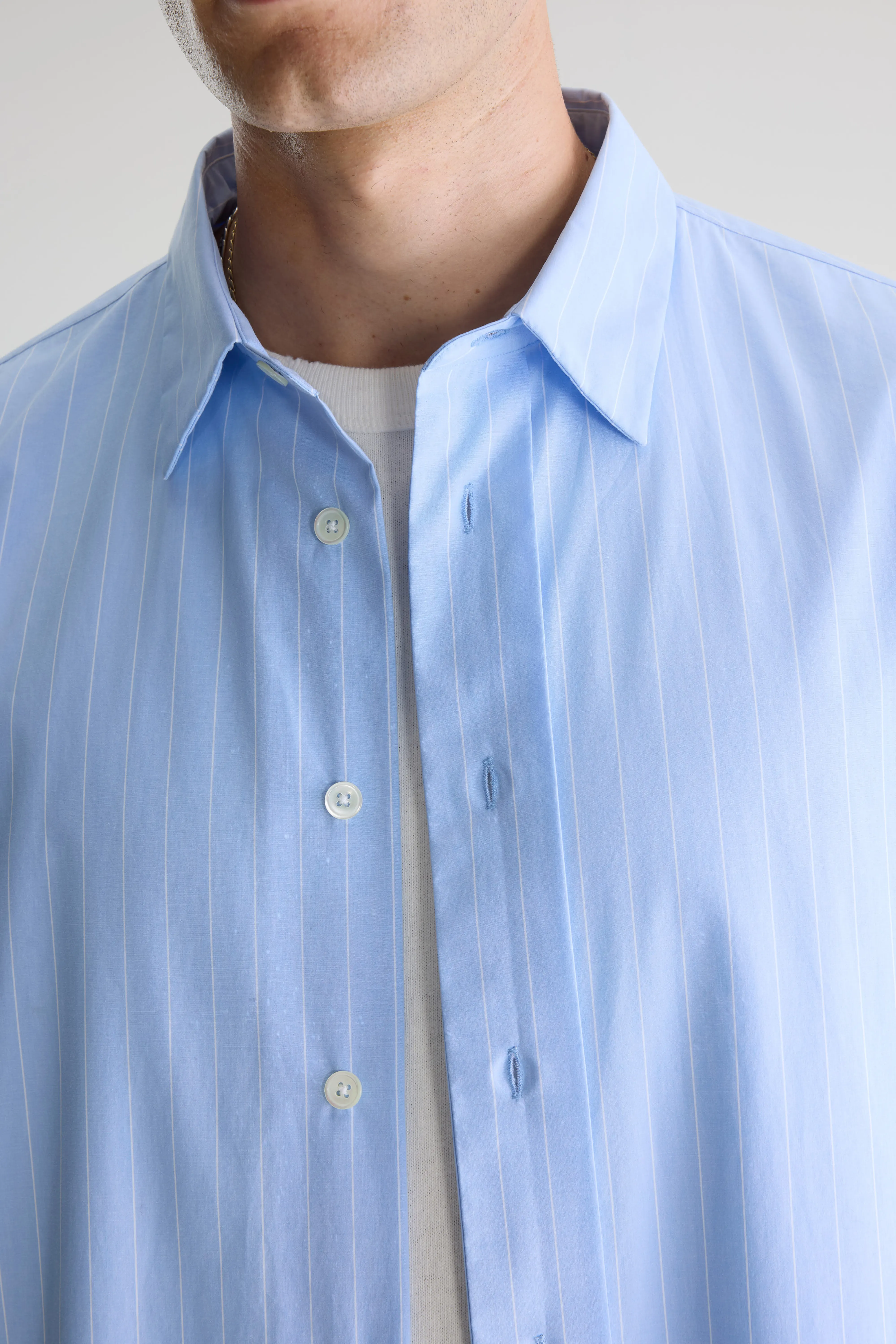 Bellerose Flippy striped poplin shirt (261 / M / STRIPE B)