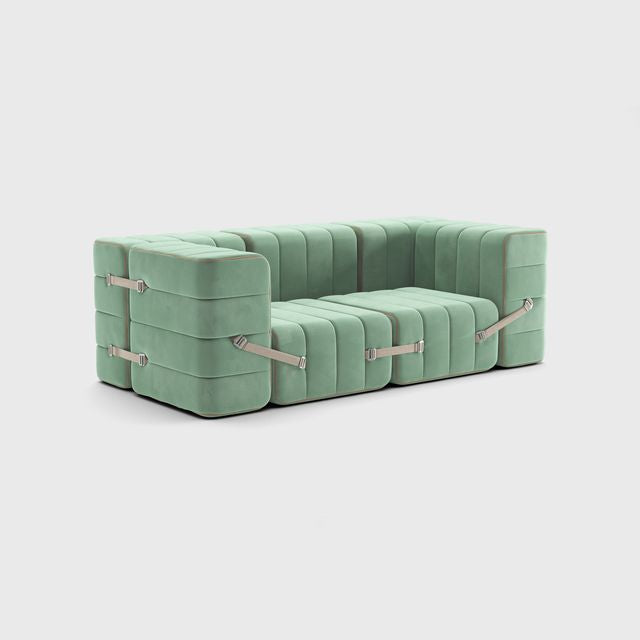 Curt-Set 7 - e.g. Flexibele 2-zitter - Barcelona - licht Groen