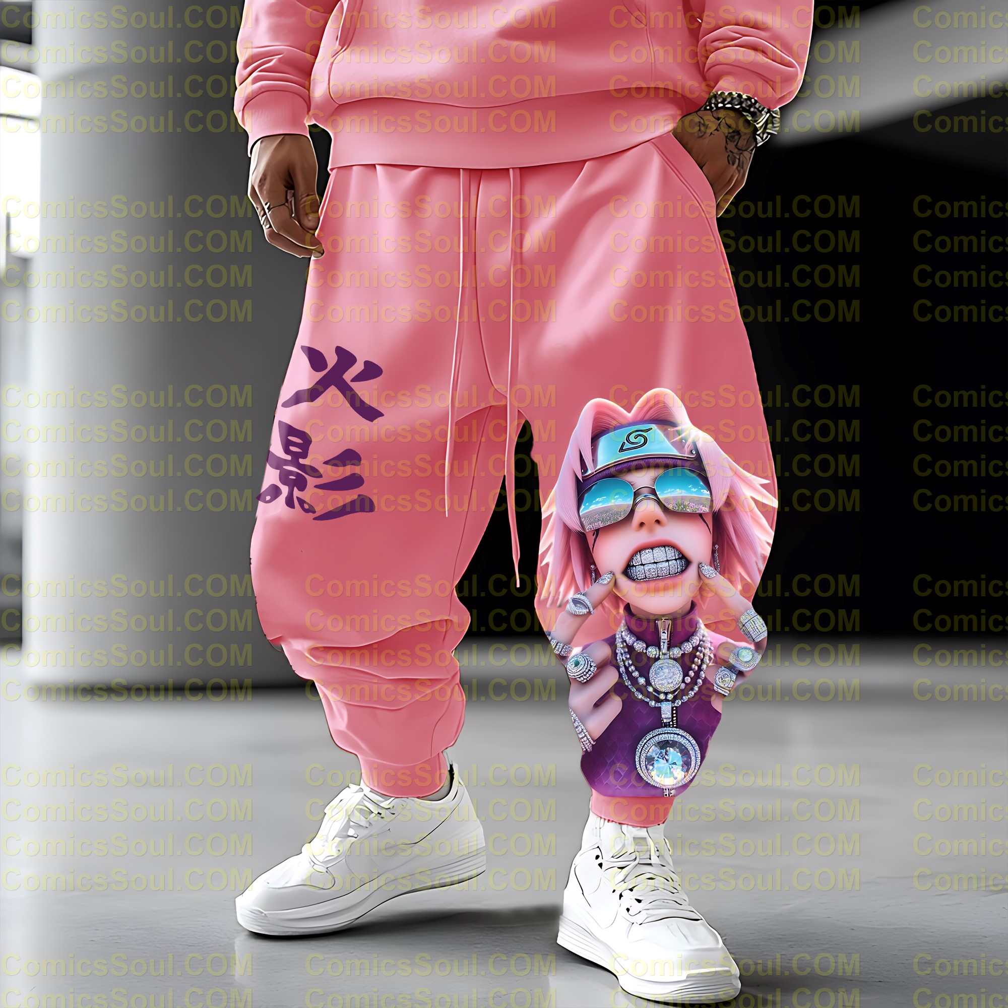 Unisex Anime Inspired Vintage Plush Pants