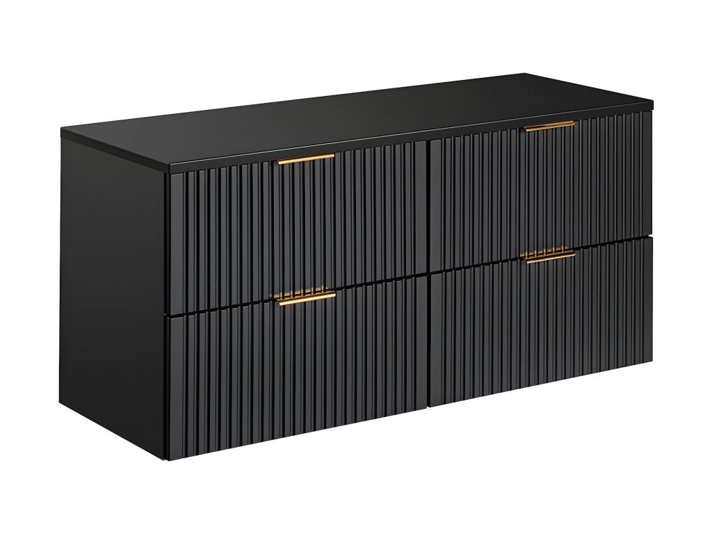 Mueble bajo lavabo 120cm encimera Adriel Negro