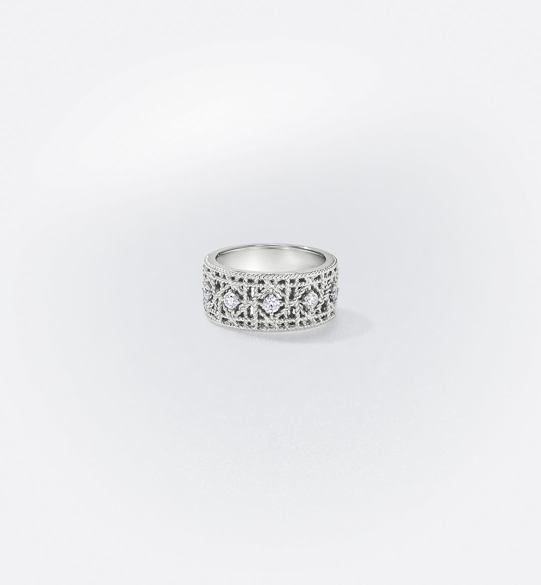 Replicate My Dior Ring White Gold and Diamonds(1:1 replica) - Original Replica Club