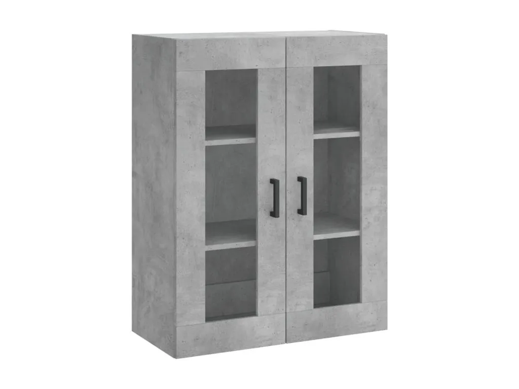 Armario de pared gris hormigón 69.5x34x90 cm