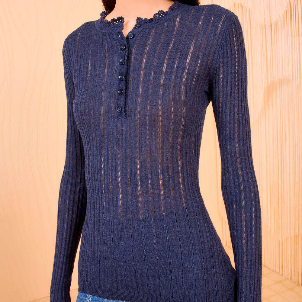 Ulla Johnson - Top Delia - Bleu Midnight