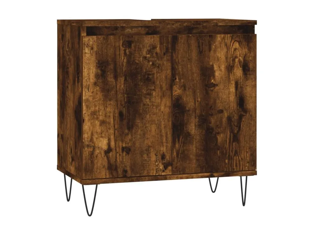 Armario de baño Kavehomedeco de ingeniería Kavehomedeco ahumado 58x33x60 cm 85495SVVU