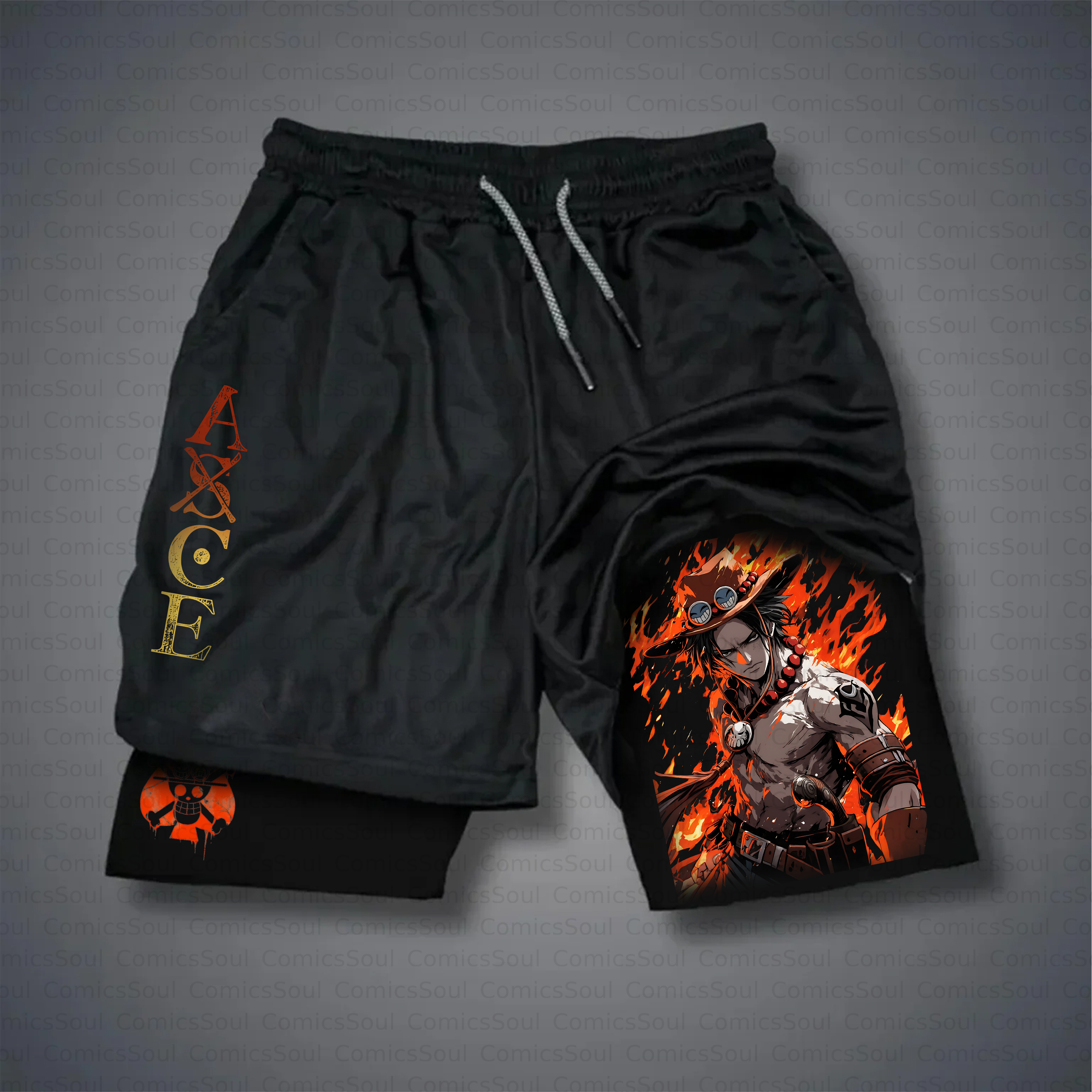 Unisex Casual Anime Style Shorts