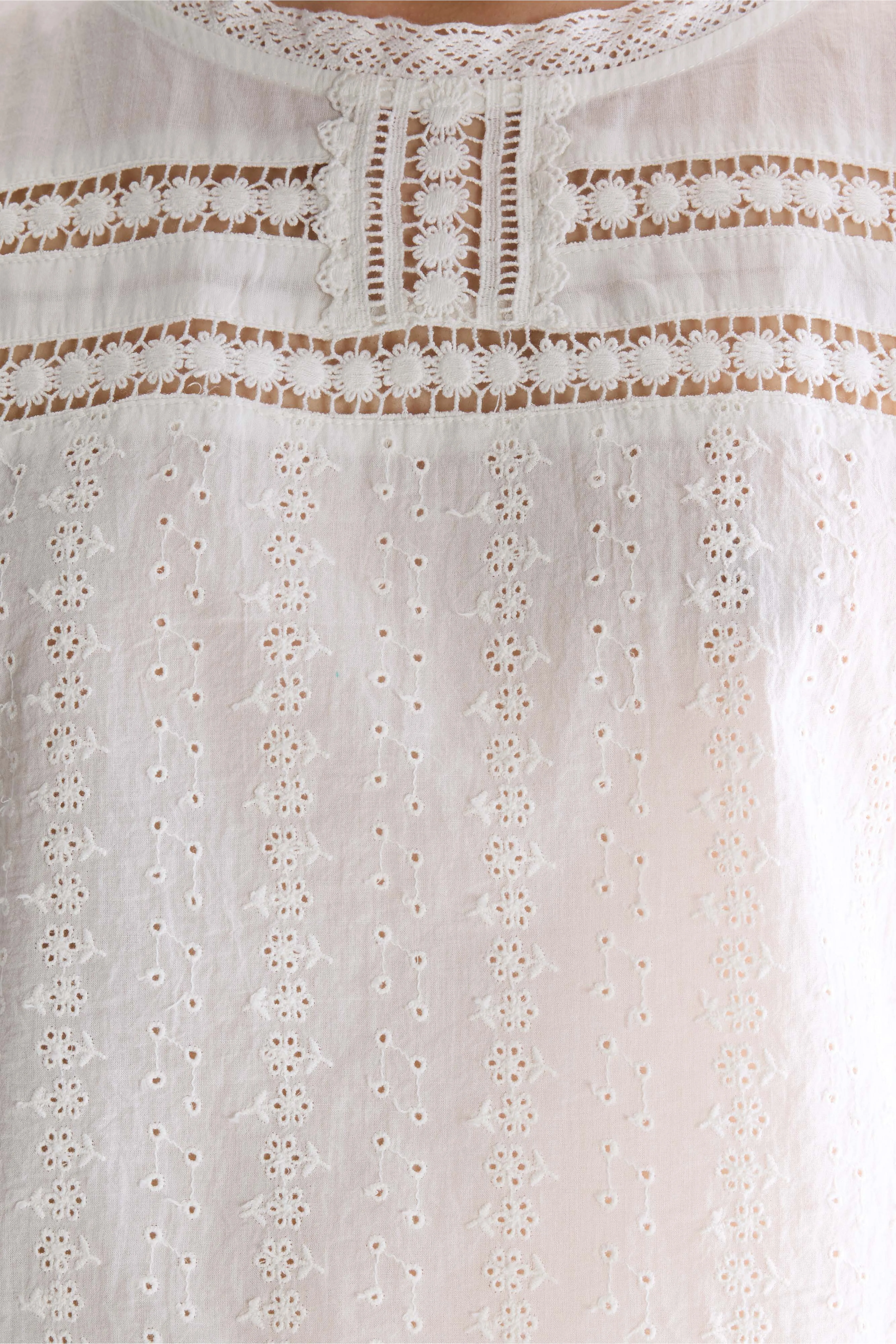 Bellerose Donna embroidered blouse (261 / W / WHITE)