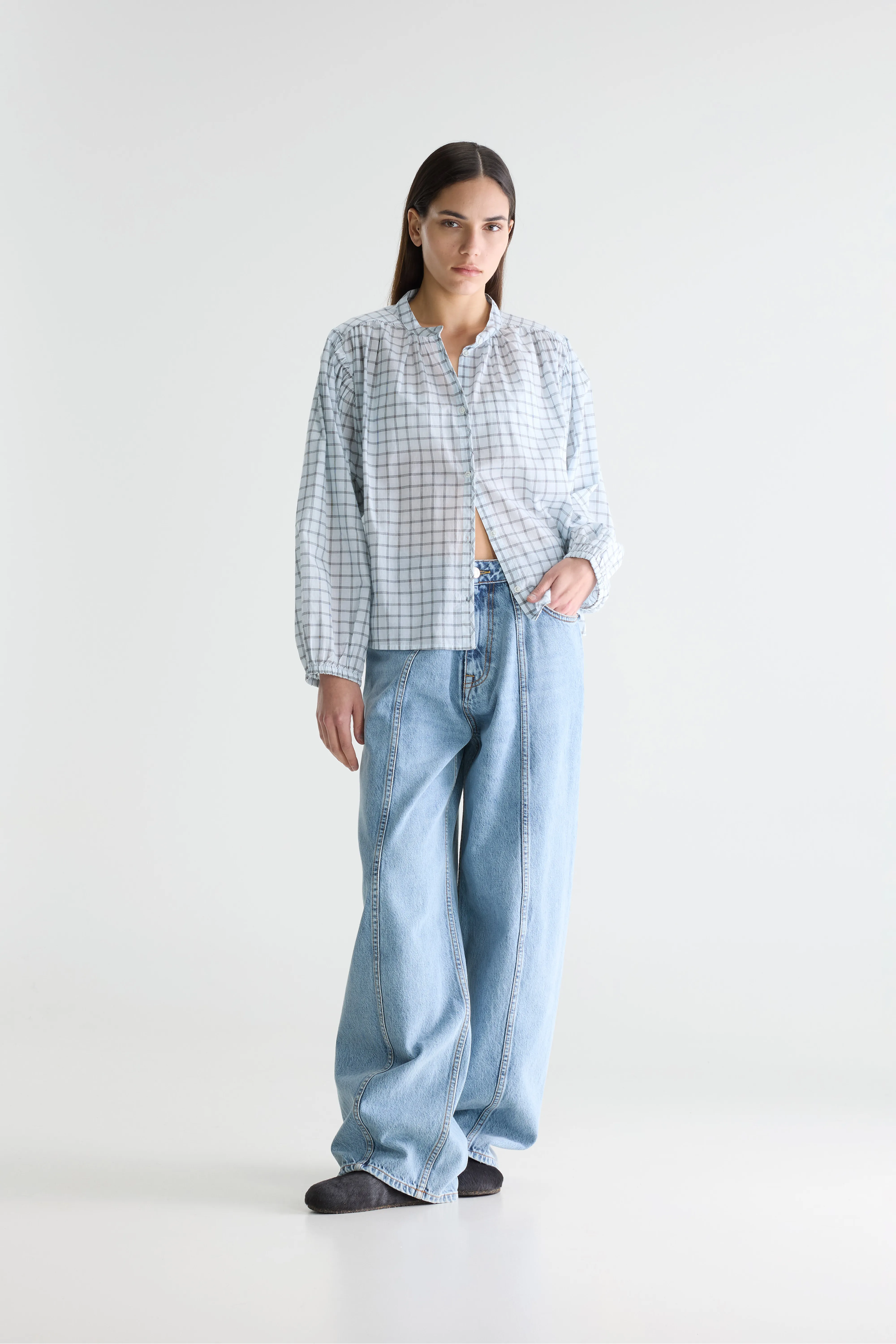 Bellerose Cherry checked blouse (261 / W / CHECK B)