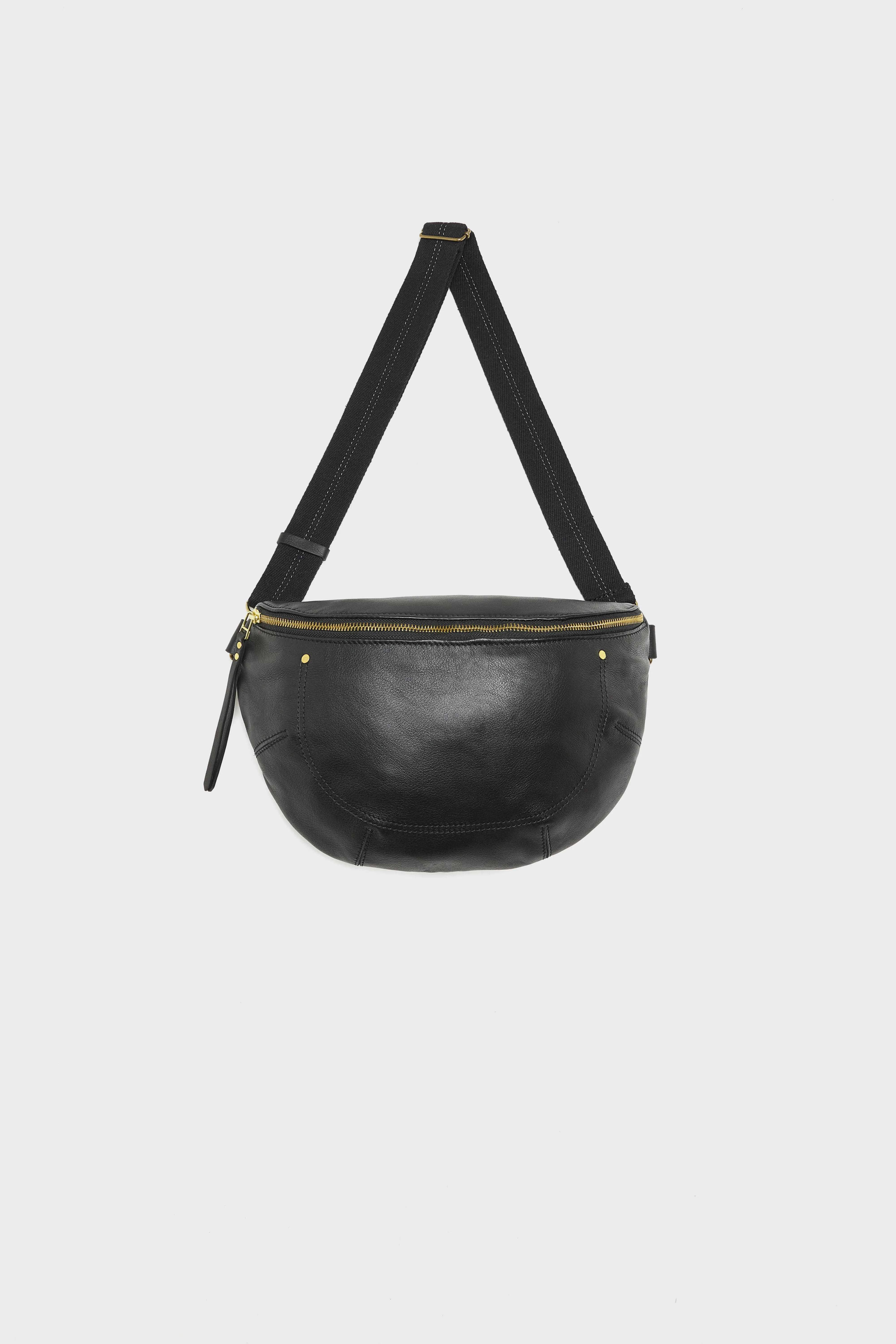 Bellerose Souply black leather sling bag (252 / W / BLACK)