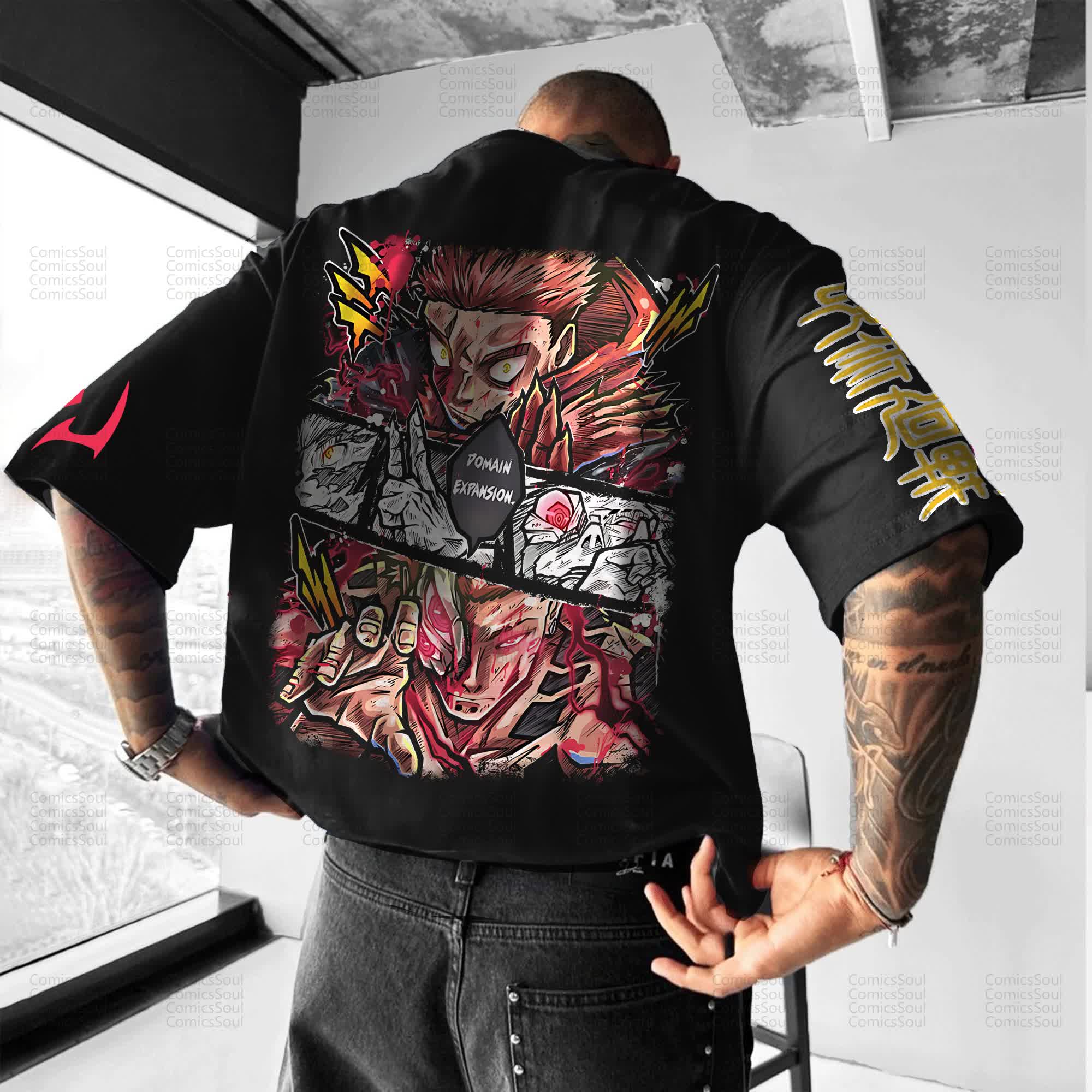 Unisex Anime Inspired Vintage T-Shirt丨Comicssoul