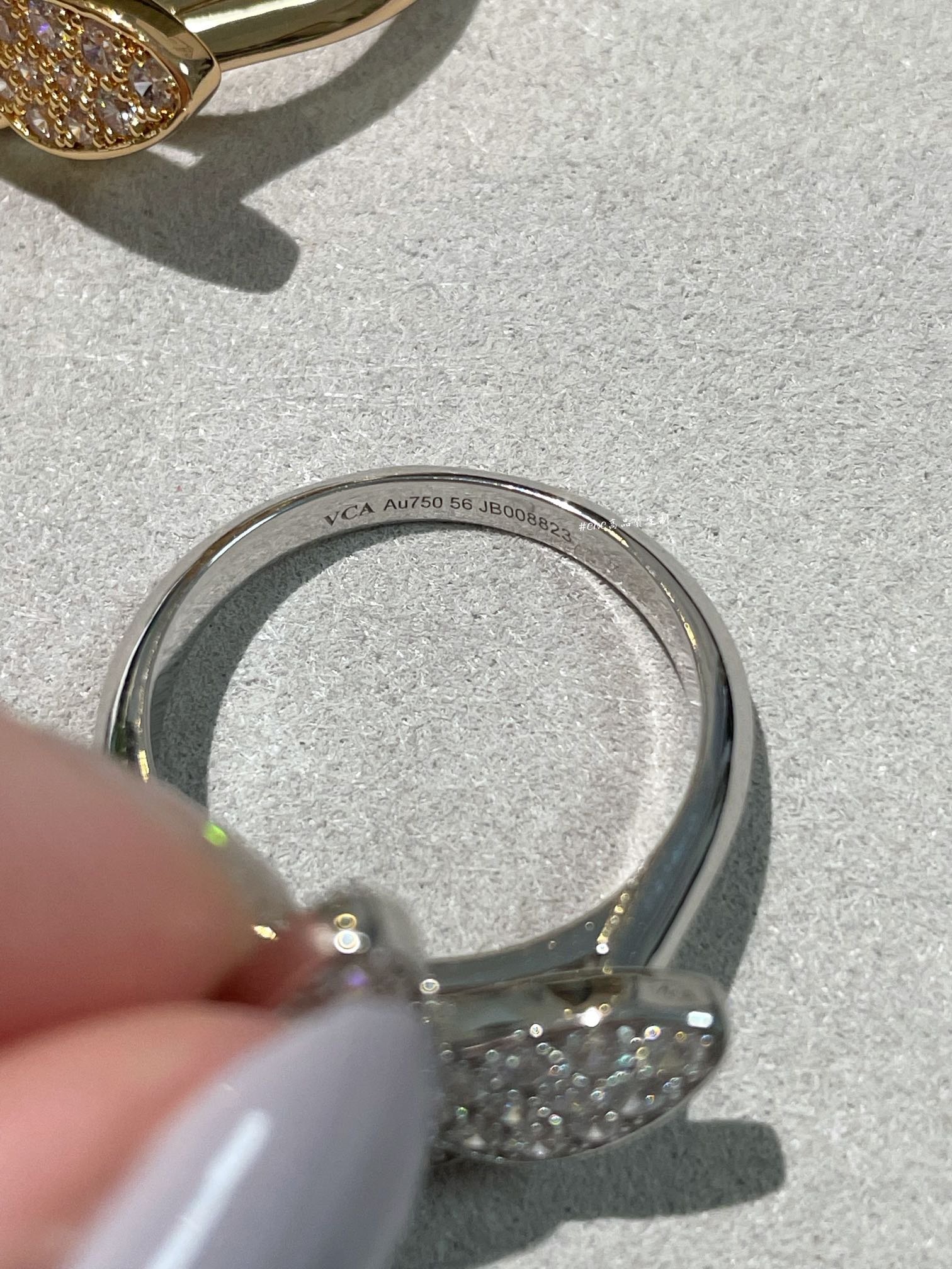 VCA Full Diamond Butterfly Ring - Original Replica Club