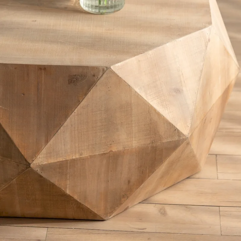 38-Inch Three-Dimensional Embossed Retro American Coffee Table