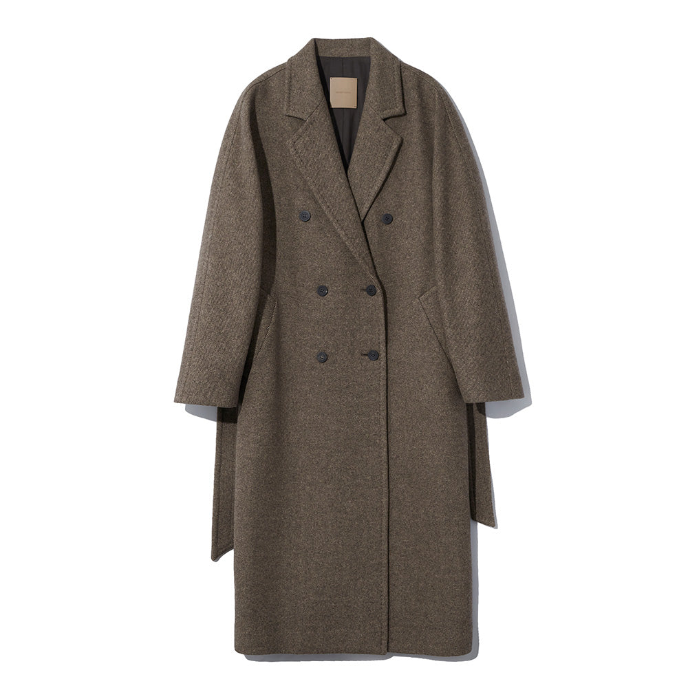 Le 17 septembre - Manteau Double Brested Belted - Marron