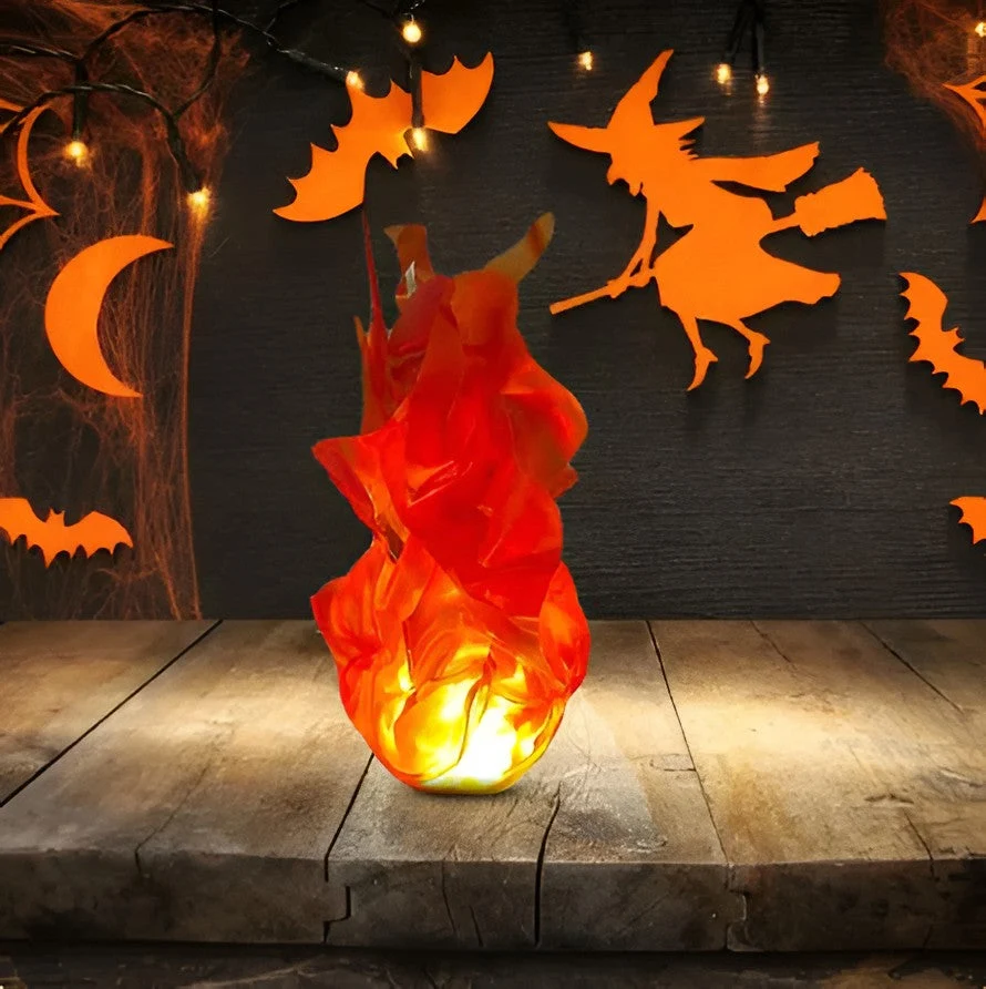 Halloween Floating Fireball Prop - LED Glowing Fireball Ornament - Image 6 Halloween Floating Fireball Prop - LED Glowing Fireball Ornament - Image 6