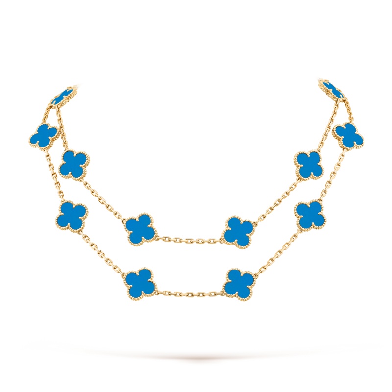 Replicate Vintage Alhambra long necklace, 20 motifs(1:1 replica) - Original Replica Club
