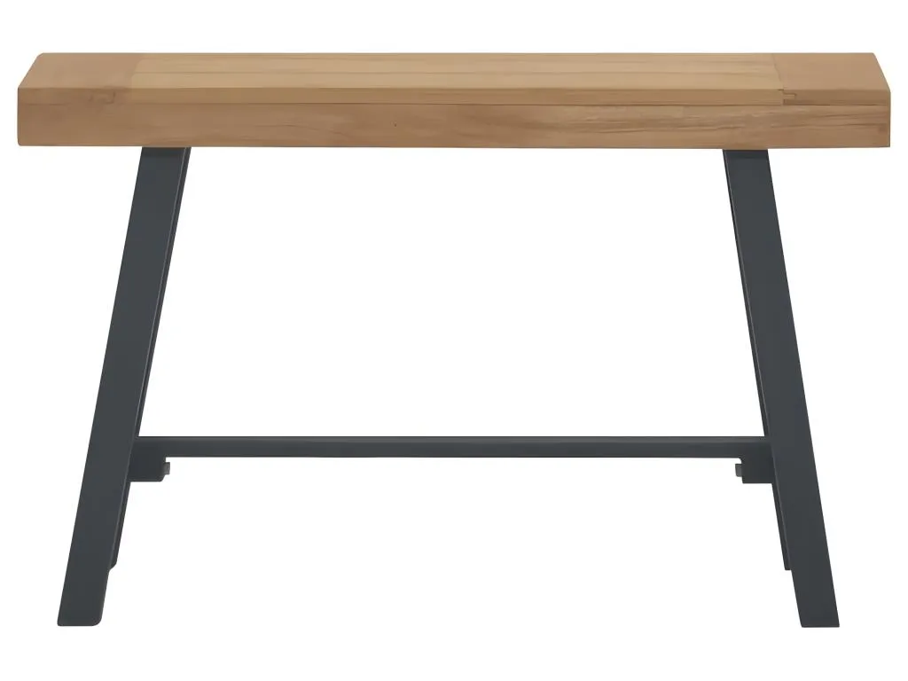 Banco compacto de teca maciza 80 cm xre1736769
