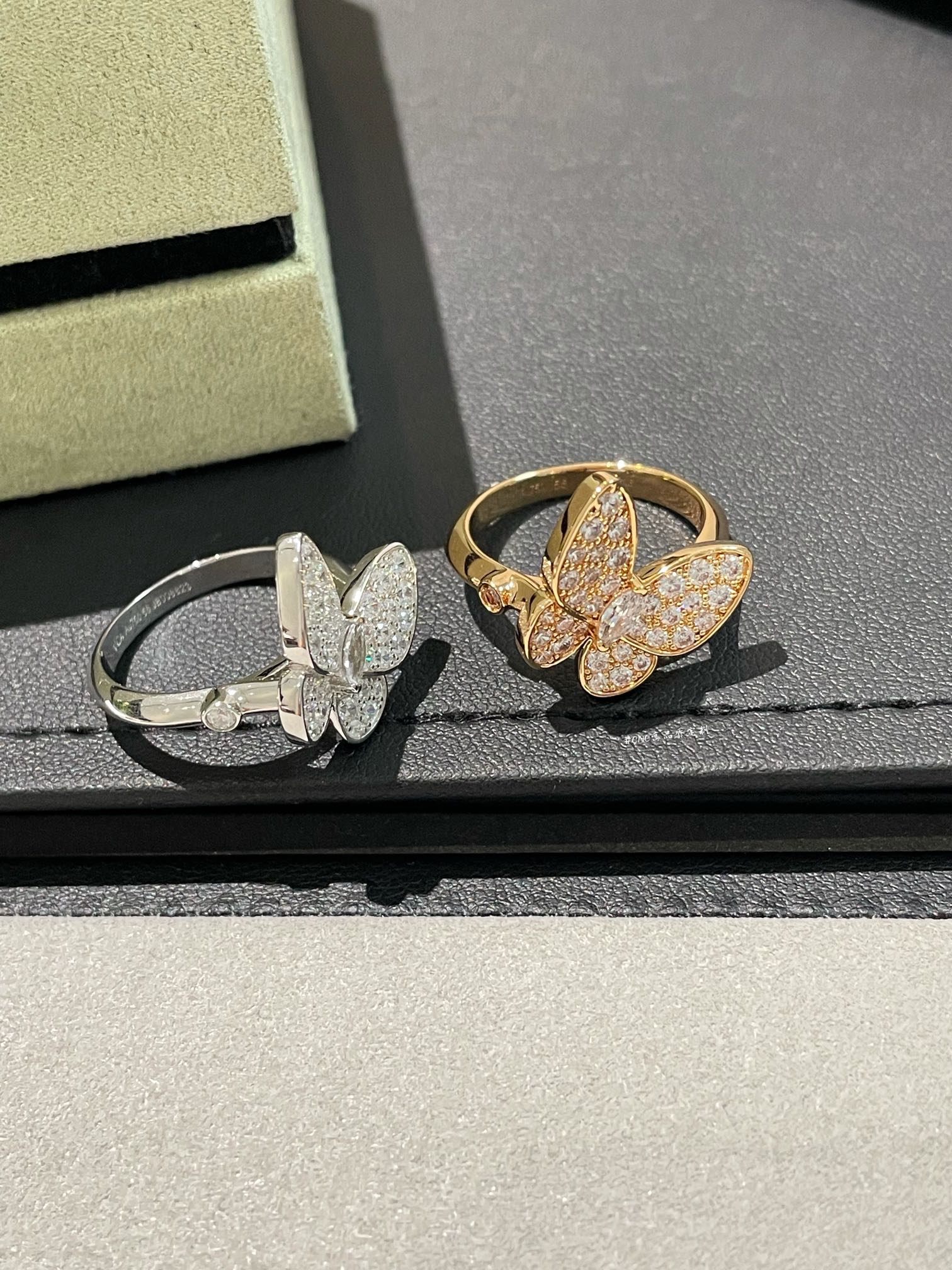 VCA Full Diamond Butterfly Ring - Original Replica Club