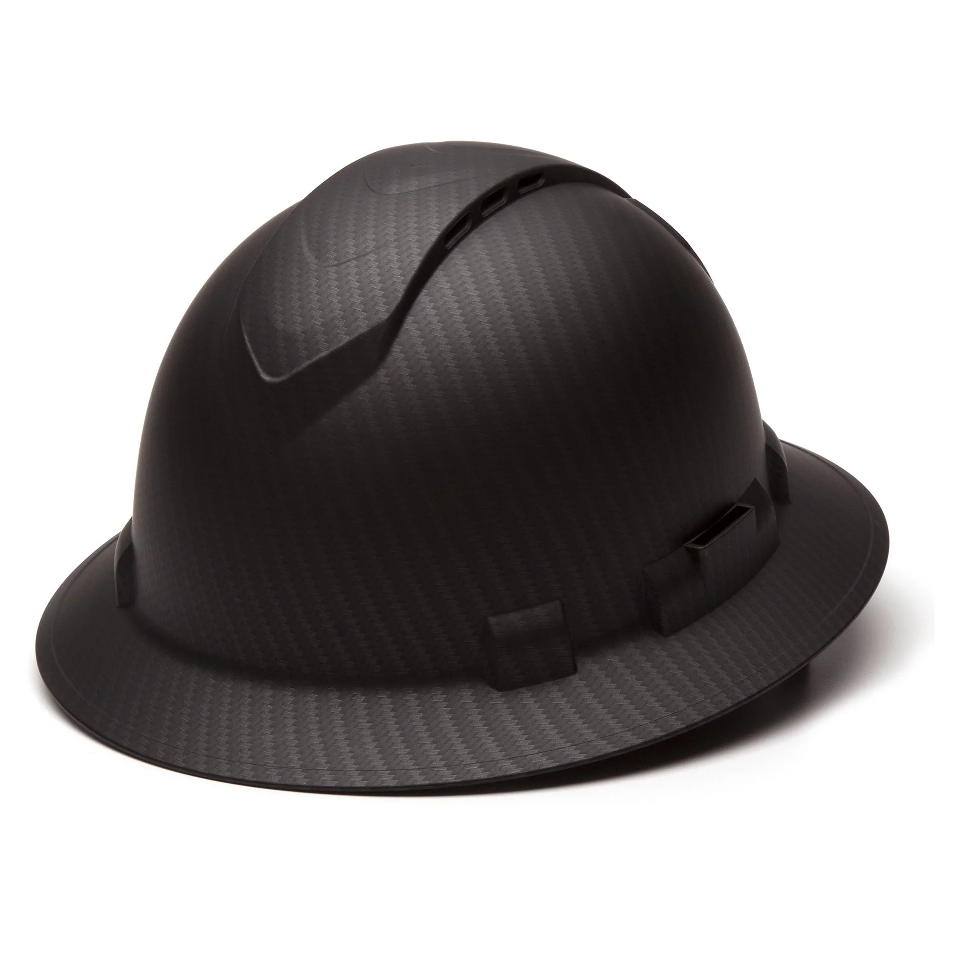 Pyramex Graphite Pattern Full Brim Vented Ratchet Hardhat, Black #HP54117V - KTF Painting Interior Exterior