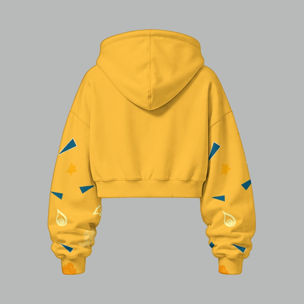 Pokémon Women's Cropped Long Sleeve Hoodie & High Waist Jogger Pants Two Piece Tracksuit Set 3051021 TeeThreads Sustain the Scene with Custom Apparel