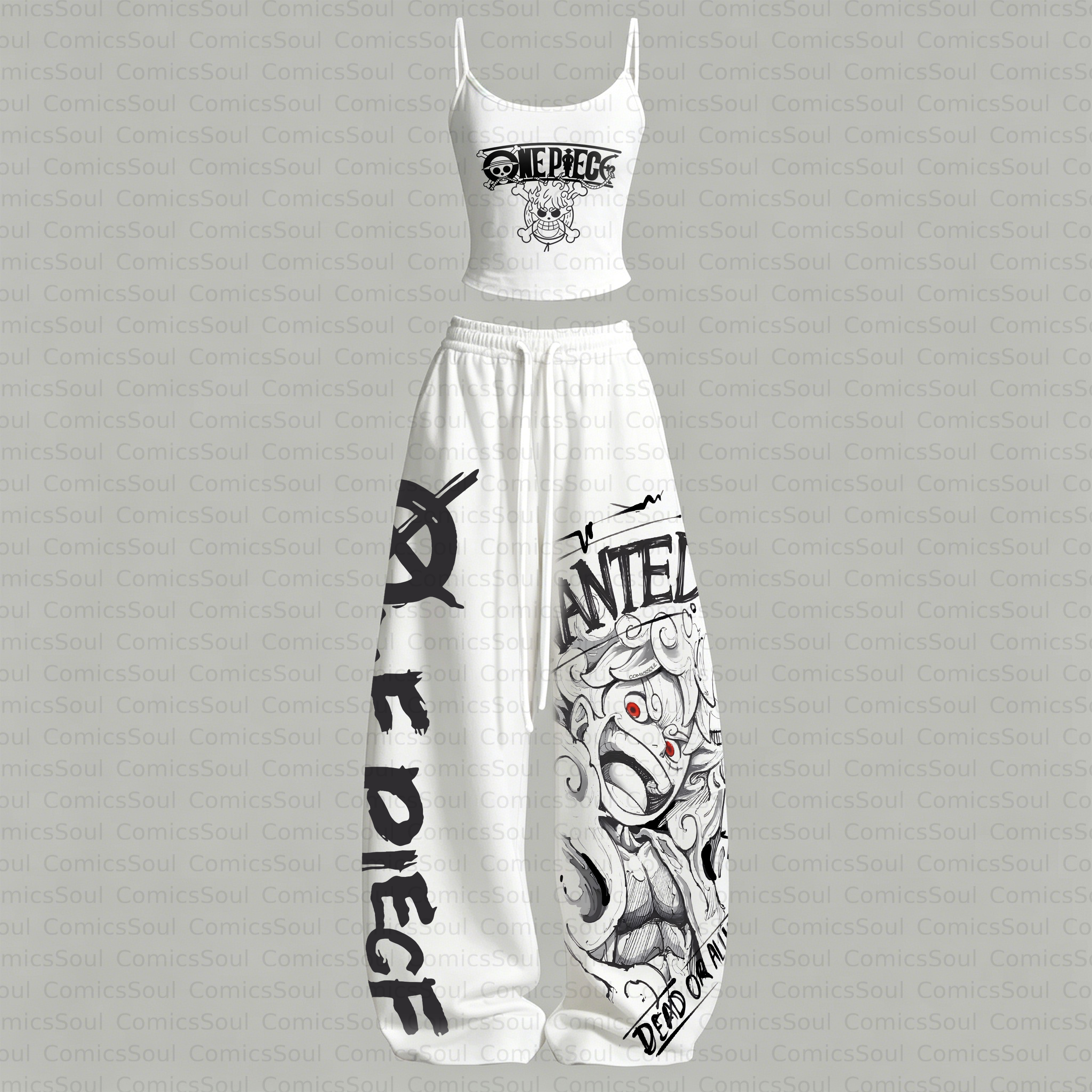 ONE PIECE Top & Elasticated Trousers Two-Piece Set