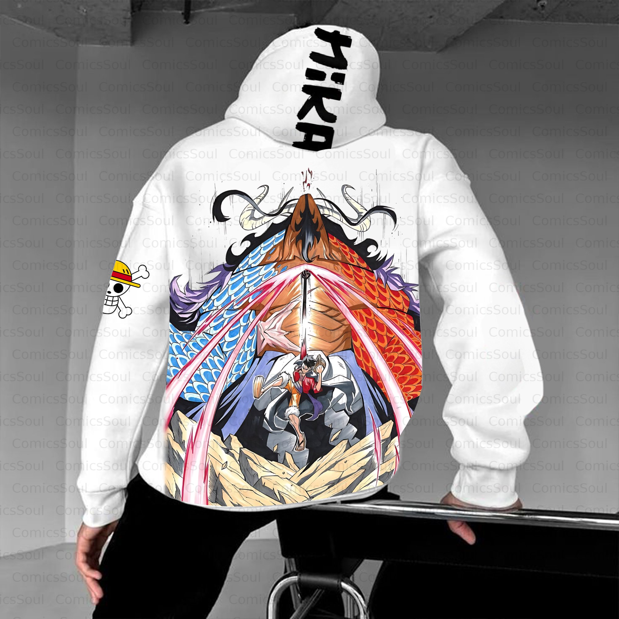 Unisex Anime Inspired Vintage Plush Hoodie