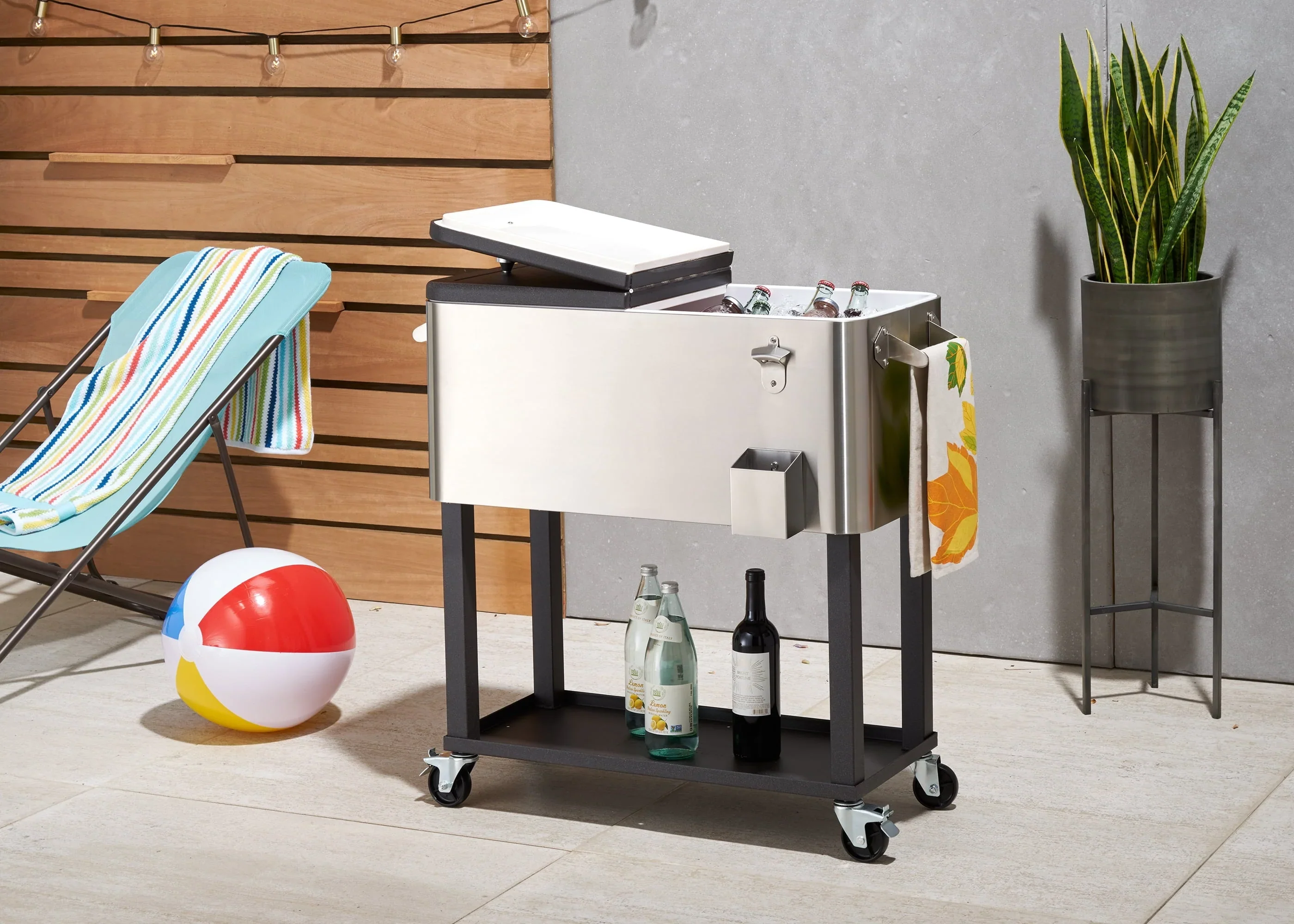 Trinity 80 qt. Stainless Steel Cooler w/Shelf