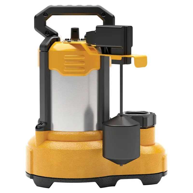 DEWALT 1 HP Stainless Steel And Cast Iron Submersible Sump Pump - DXWP62183 - Image 3 DEWALT 1 HP Stainless Steel And Cast Iron Submersible Sump Pump - DXWP62183 - Image 3