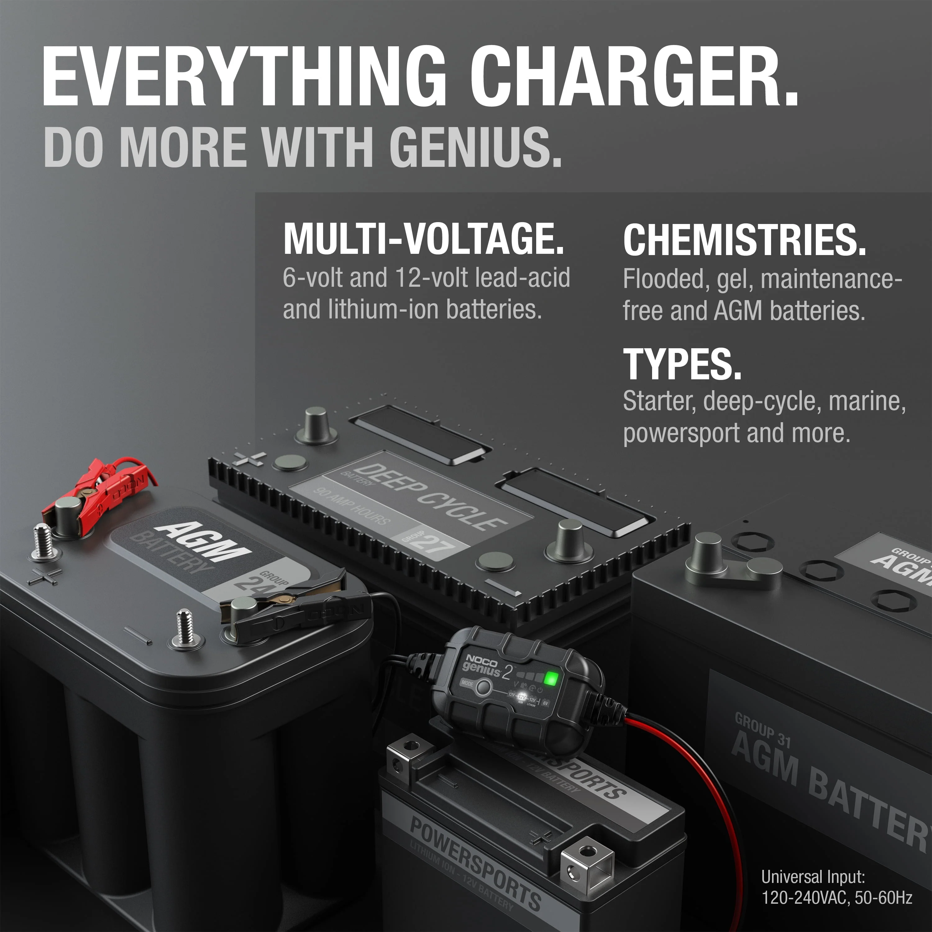 NOCO GENIUS2 6V/12V 2A Smart Battery Charger and Maintainer - Image 5