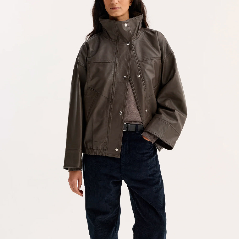 Rohe - Veste en cuir Réinventée - Earth