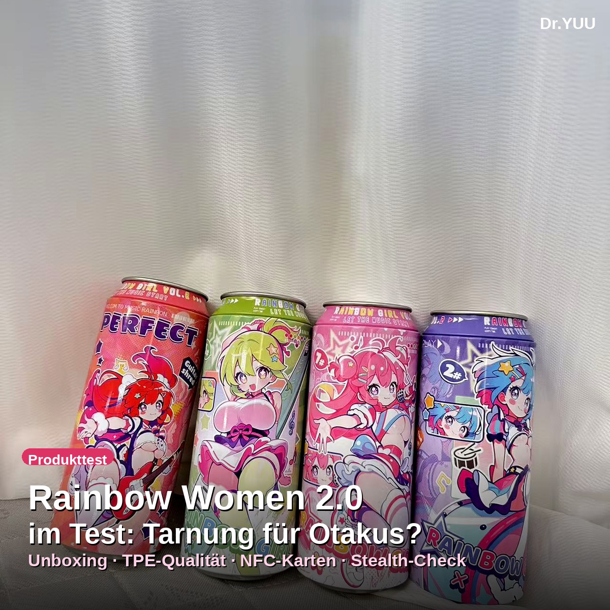 Dr.YUU Rainbow Women 2.0 Masturbator in Getränkedosen-Verpackung – Unboxing und Test
