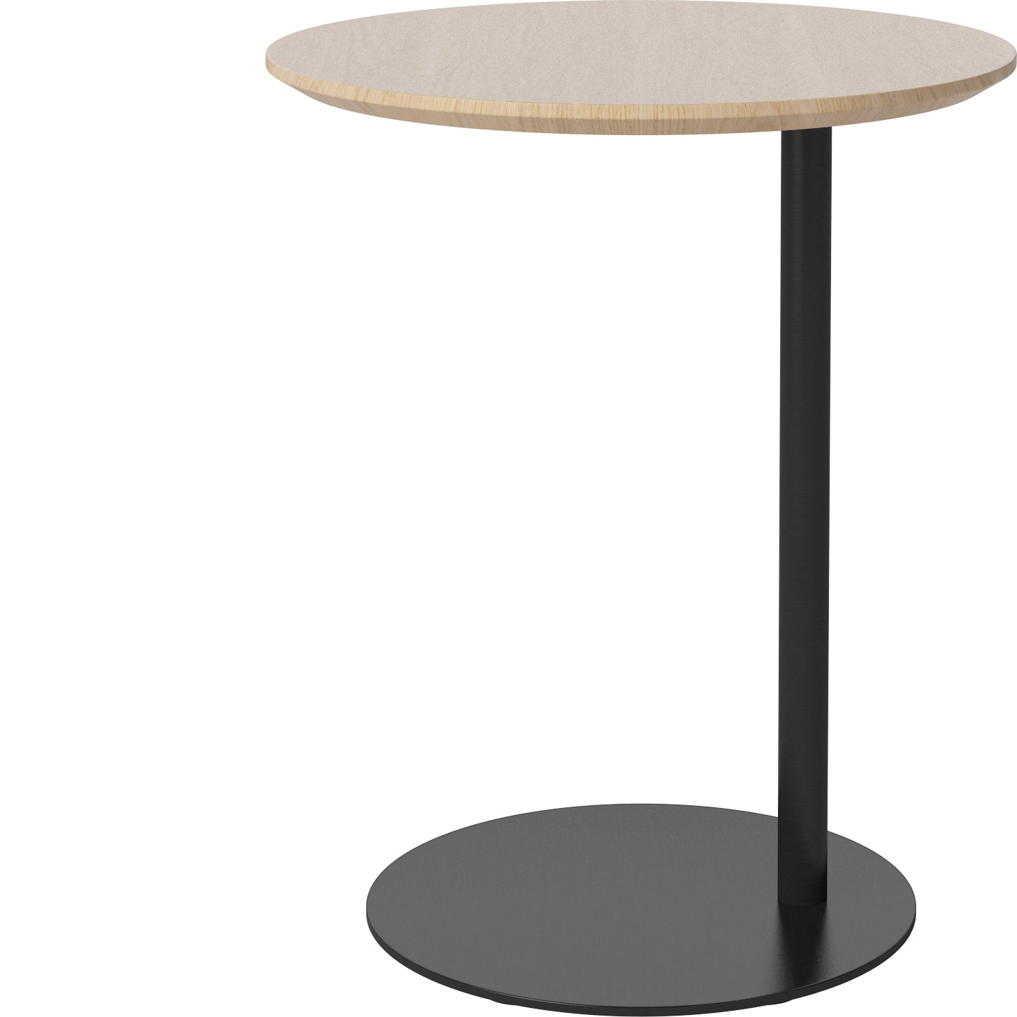 Bolia Pillar Bijzettafel - Witgepigmenteerd Geolied Eiken - Zwart Staa