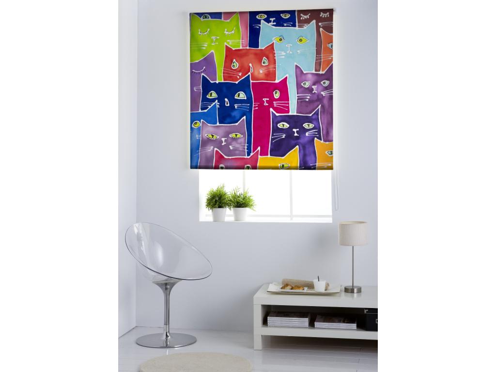 Tucasago | Estores Personalizados Easyfix ANIMALES | 75 x 150 cm (Ancho por Alto) Tamaño de Tela 72 x 150 cm | Modelo A-235 Color Unico