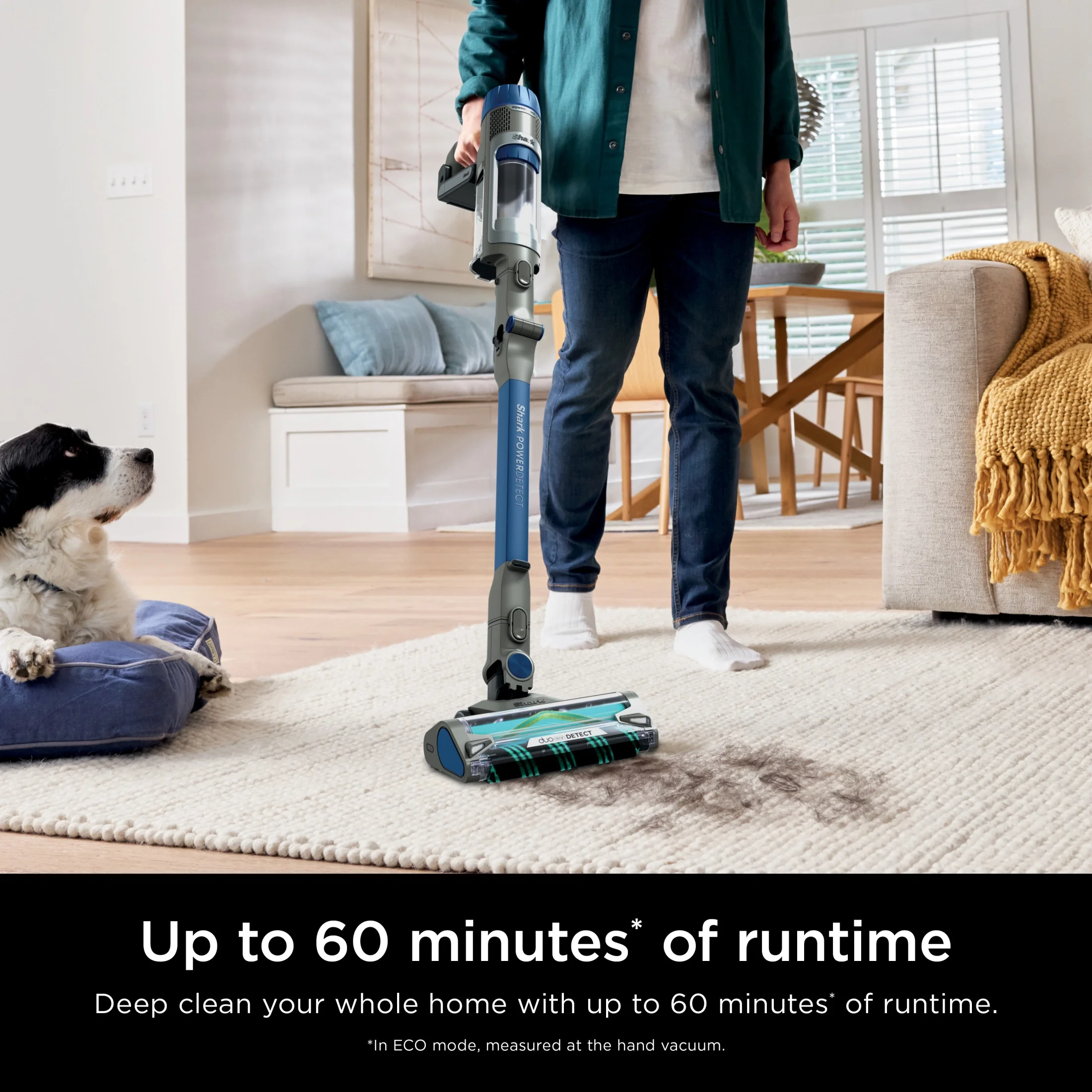 Shark PowerDetect Cordless Stick Vacuum, Multi-Surface, with DuoClean Detect Nozzle and MultiFLEX Wand, Up to 60 Mins Runtime, IP1250 Blue - Image 7