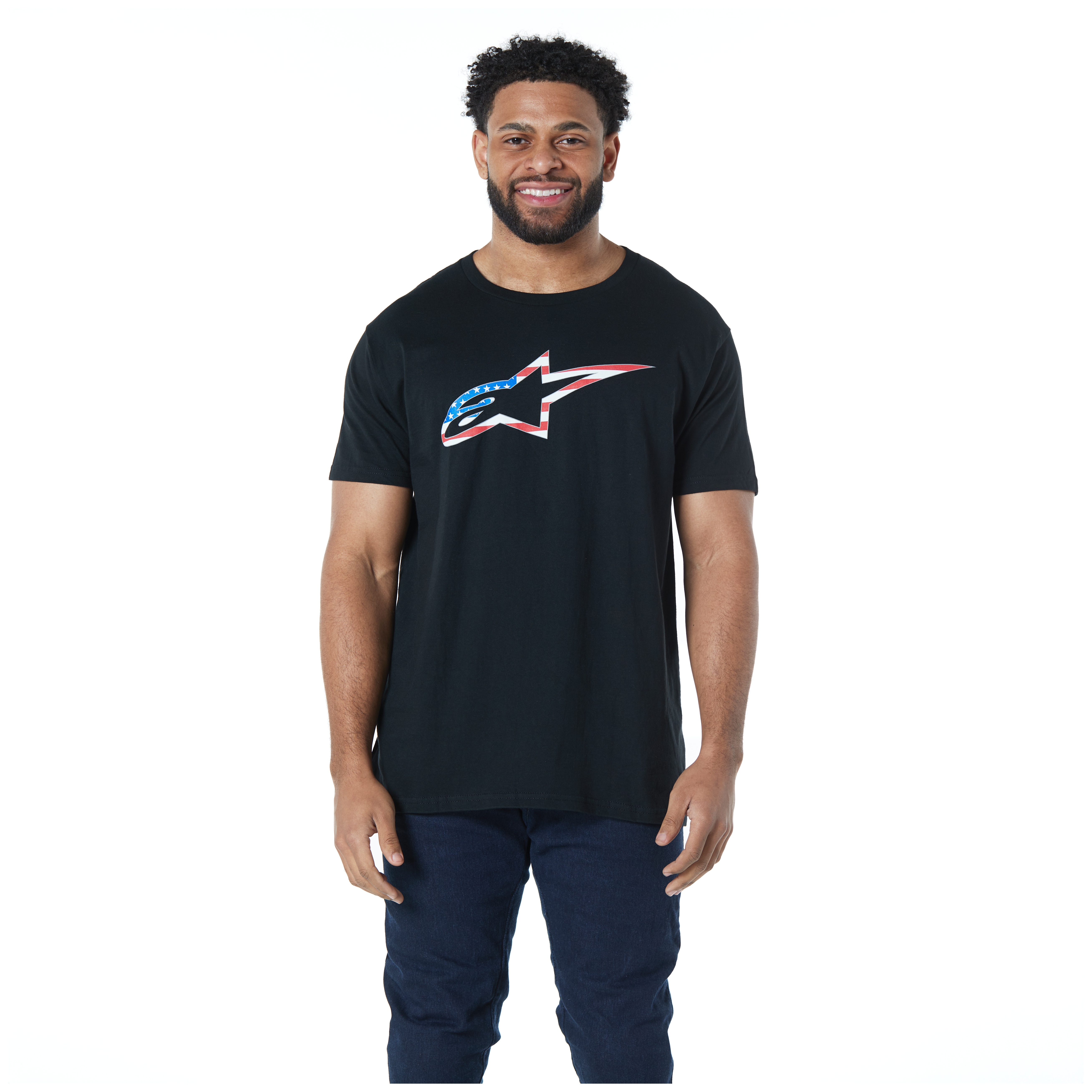 SportsBikeShop Alpinestars American Flag T-Shirt
