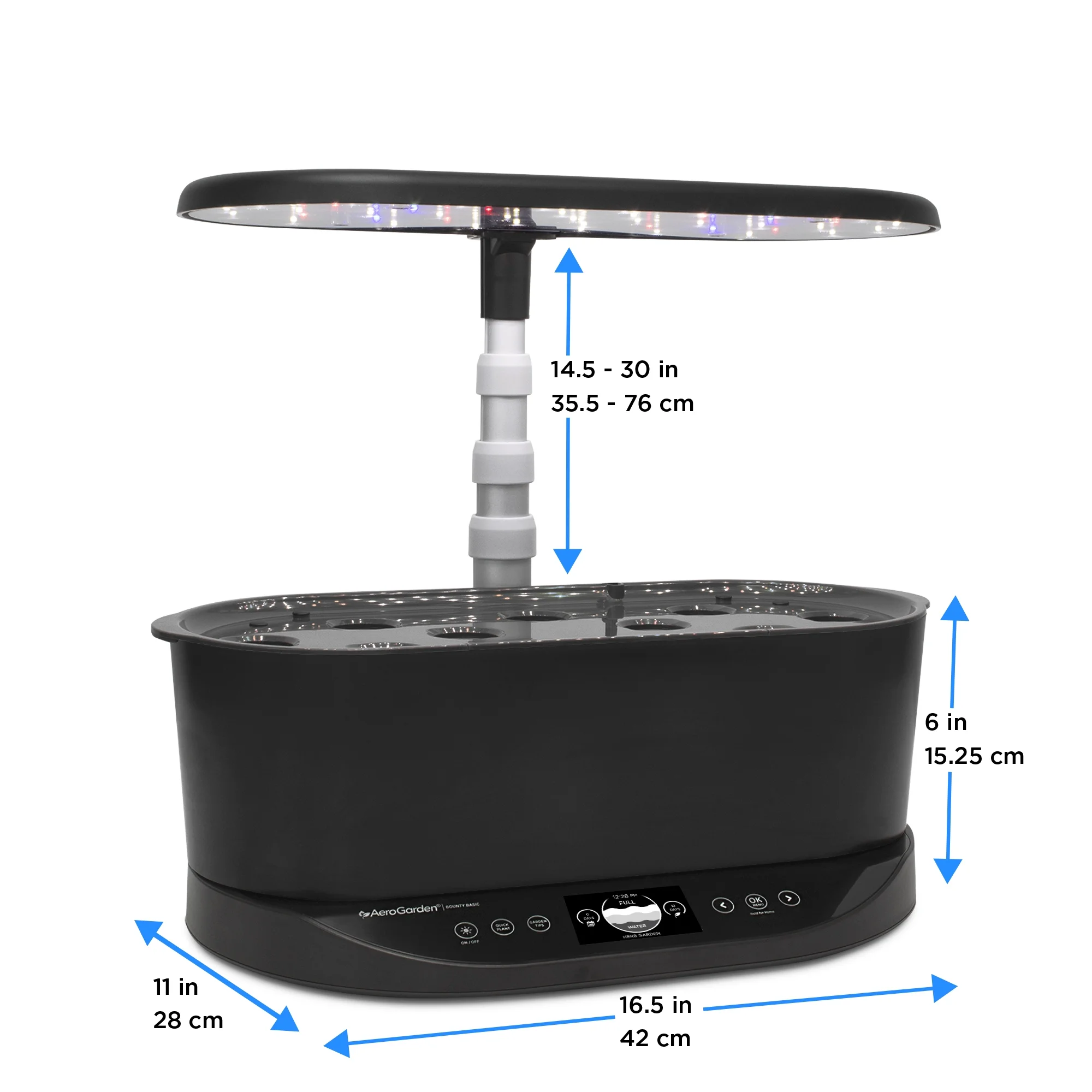 AeroGarden Bounty Basic - Indoor Garden with LED Grow Light, Black - Image 2
