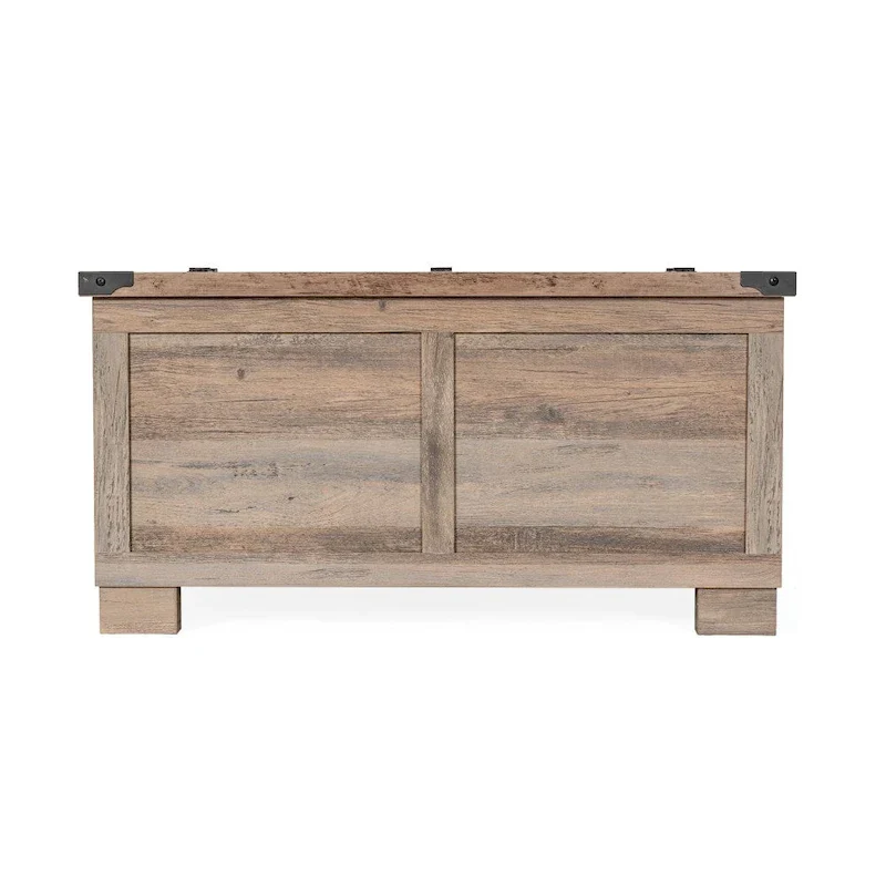 Contemporary Farmhouse Coffee Table Featuring Concealed Storage