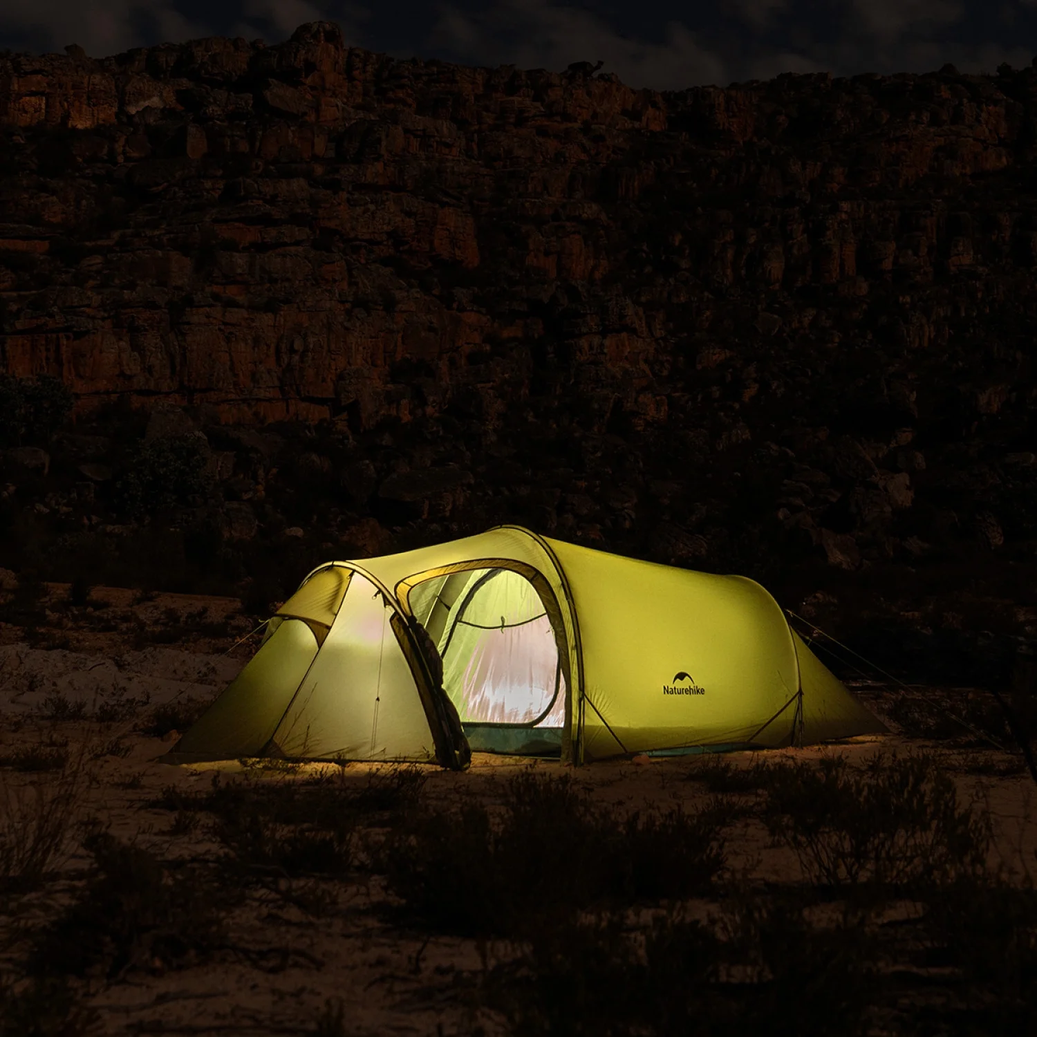 Naturehike, Ultralight Hiking Tent, Tear-resistant Tunnel Tent, Waterproof Camping Tent, Windproof Tent with Hall, 15D Lightweight Silicone-coated Nylon Fabrics,Large size for 2/3 Person. - Image 21