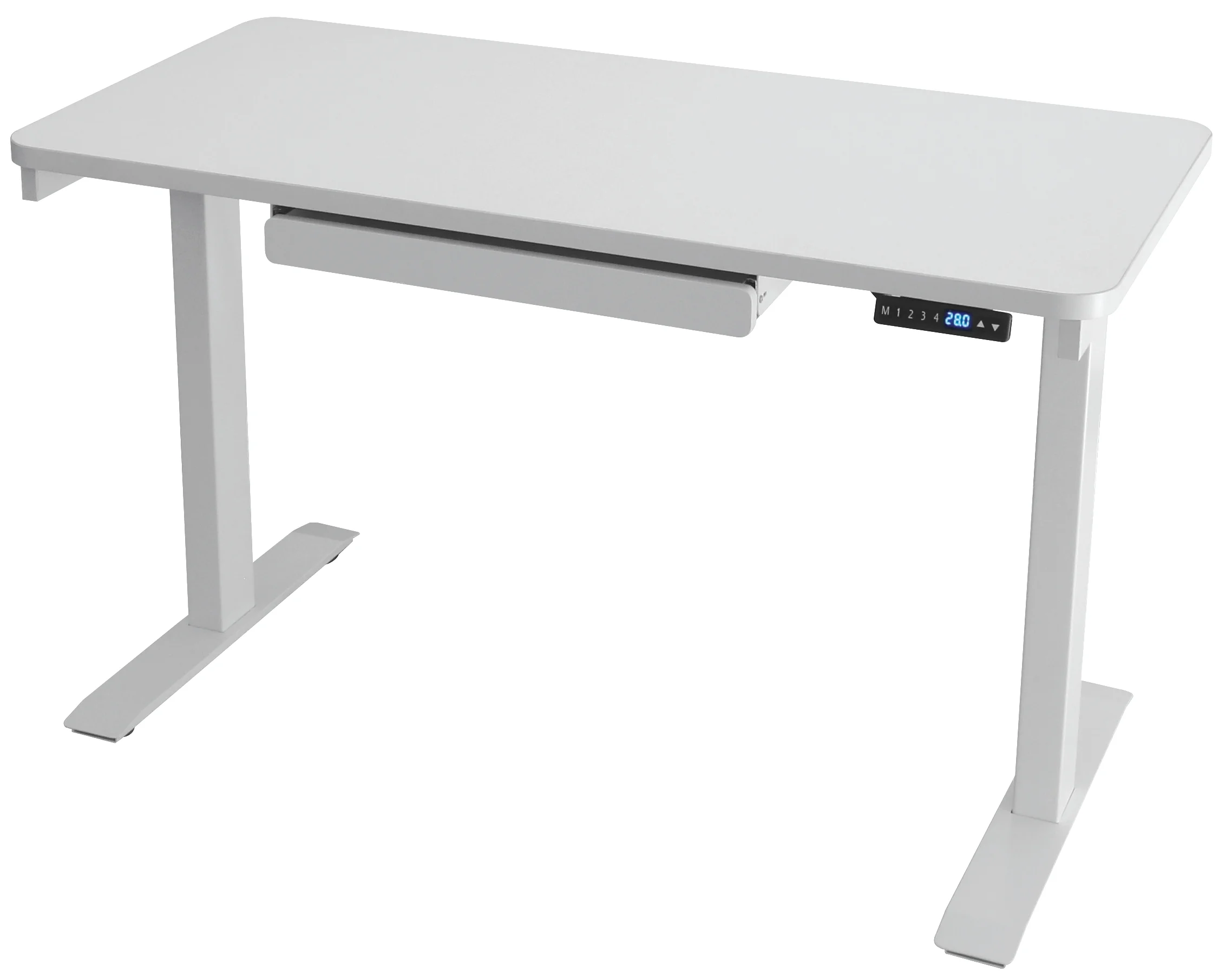 Motionwise Black Electric Height Adjustable Standing Desk, 24?x48", Height Adjustable 28"-48" with 4 pre-set height adjustments and USB Charge Port, Multiple Colors - Image 20