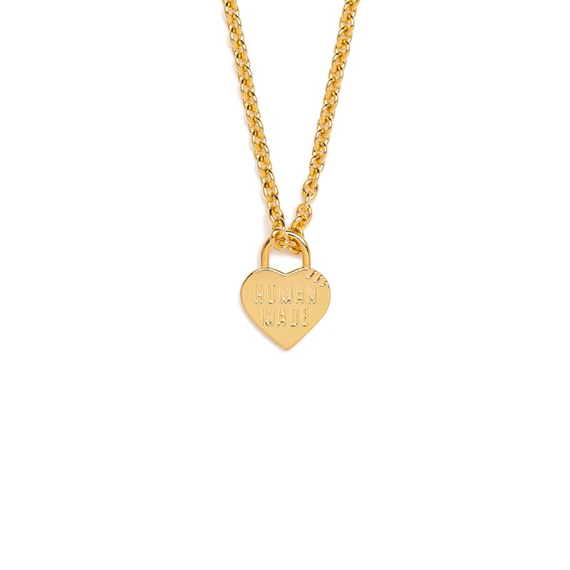 HUMAN MADE HEART SILVER NECKLACE