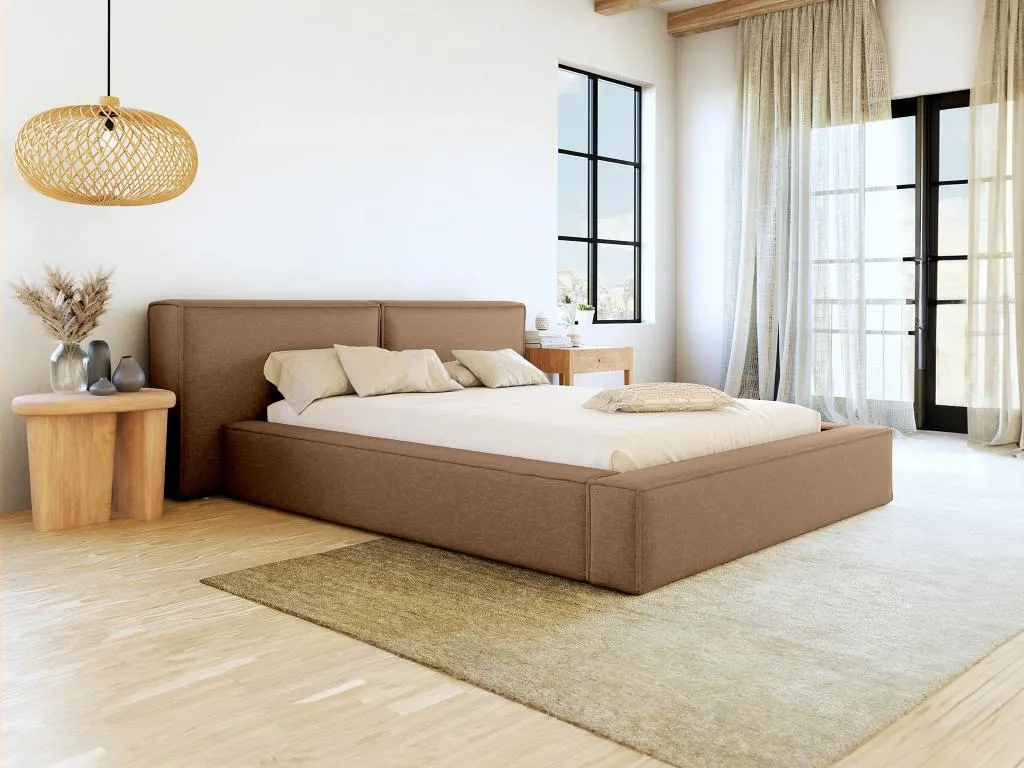 Canapé abatible de 180x200 cm - Tela - Luxmbls Colchón - Luxmbls 57654OTMS