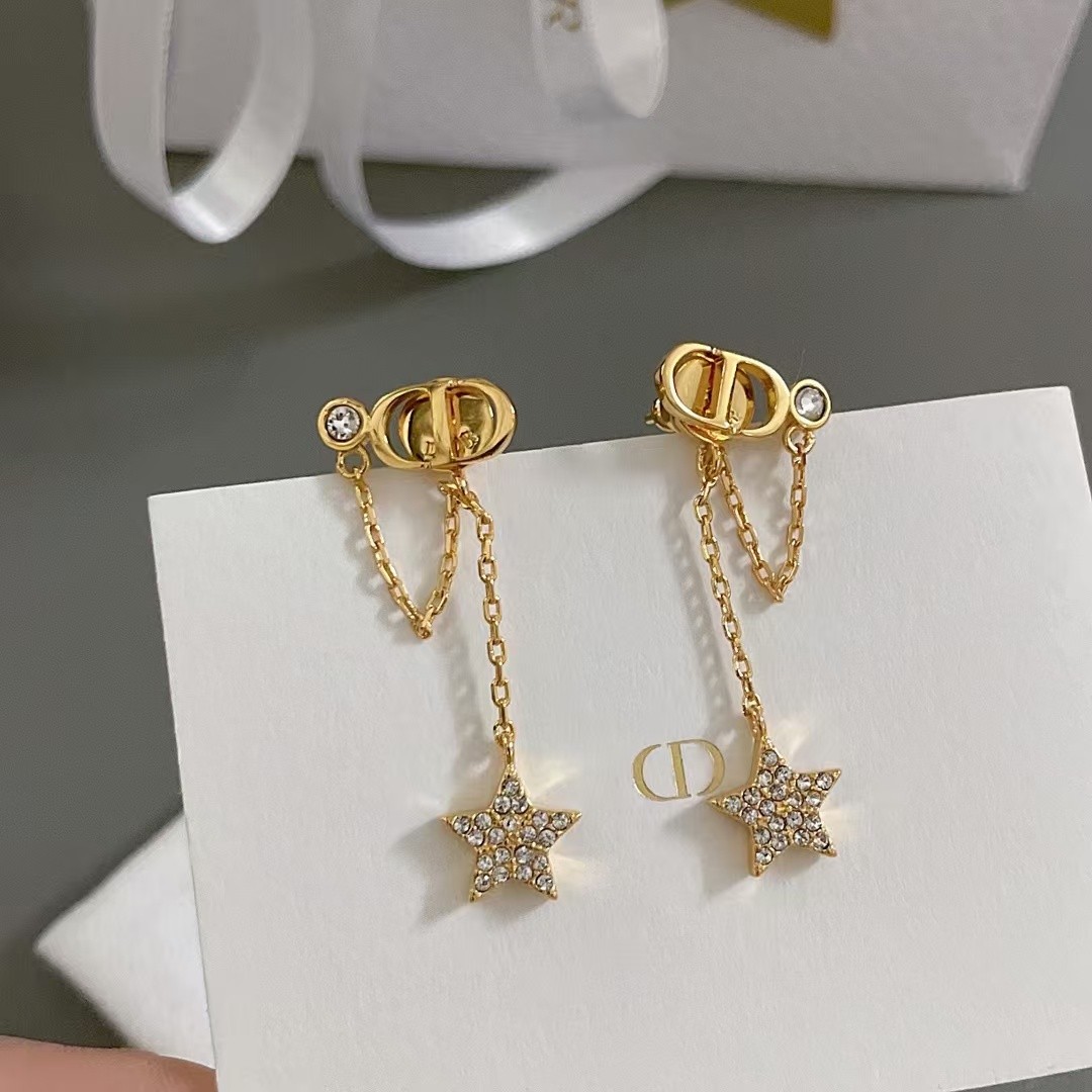 Dior Star Drop Earrings - Original Replica Club
