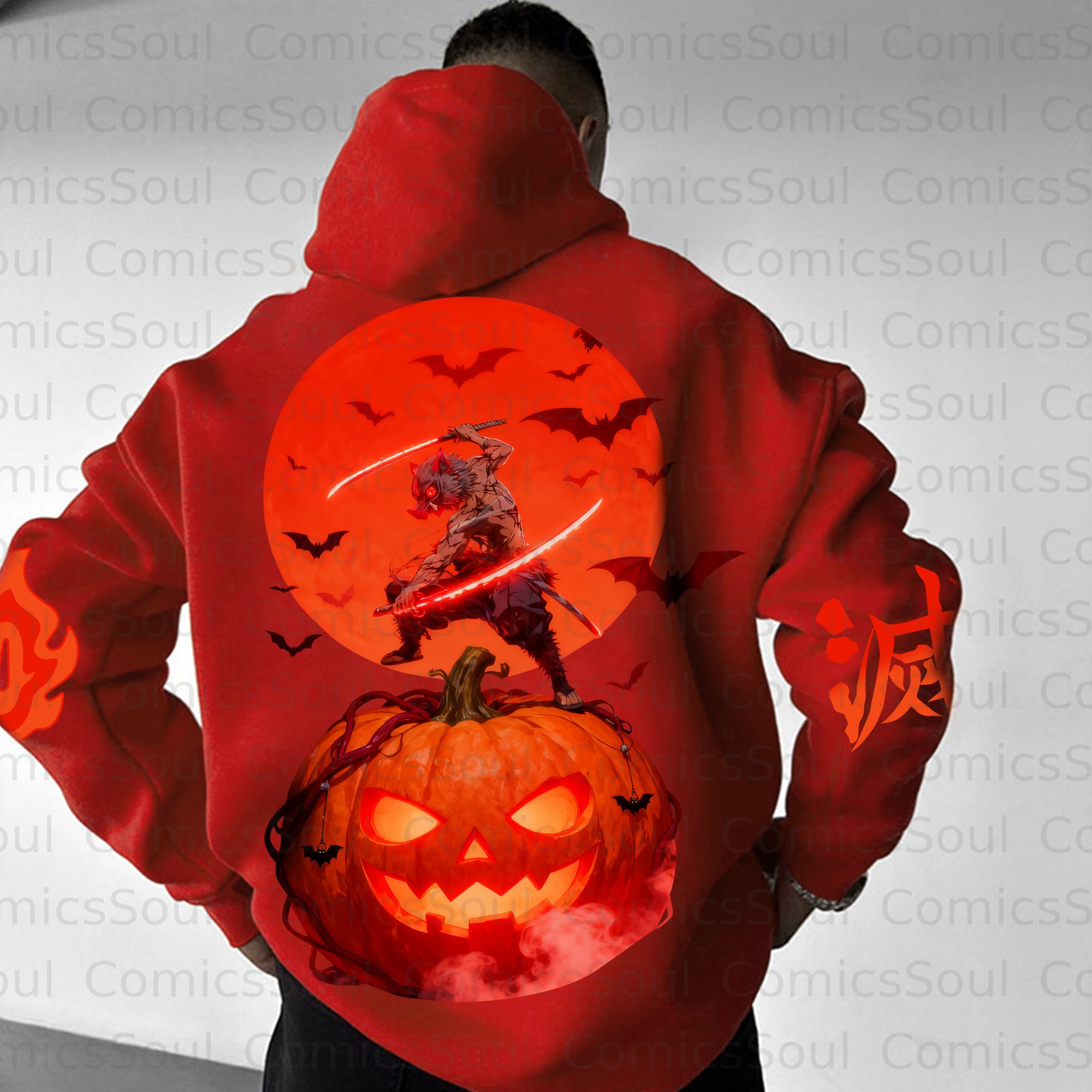 Unisex Halloween Anime Graphic Streetwear Vintage Hoodie