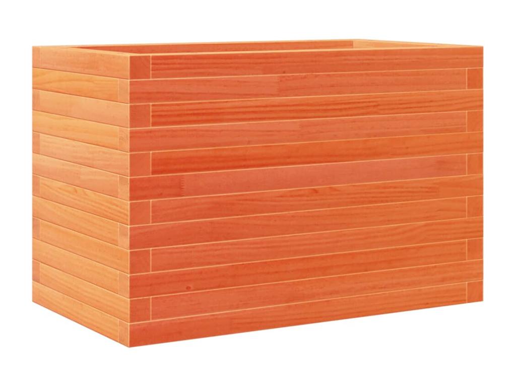 Decoratodo  madera maciza de pino marrón cera 70x40x46 cm