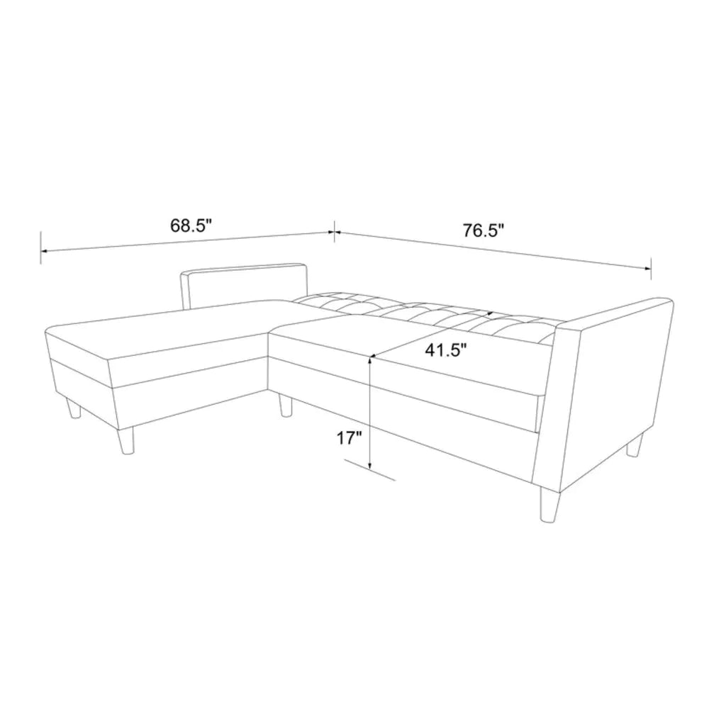 Kayden 84' Wide Reversible Sleeper Sofa & Chaise