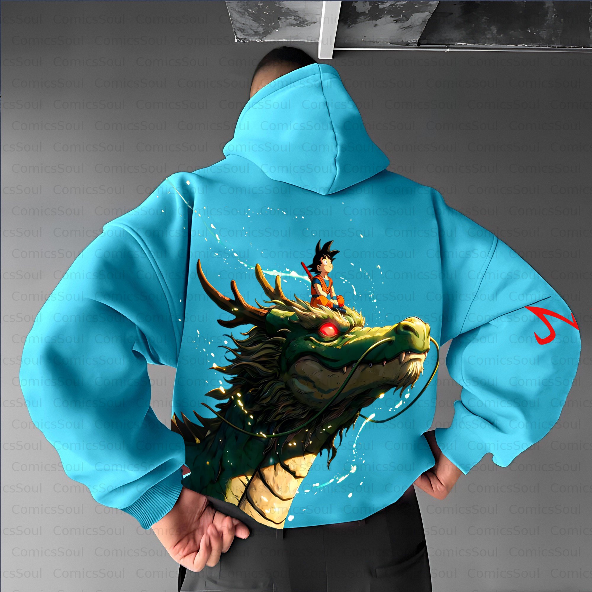 Unisex Anime Inspired Vintage Plush Hoodie