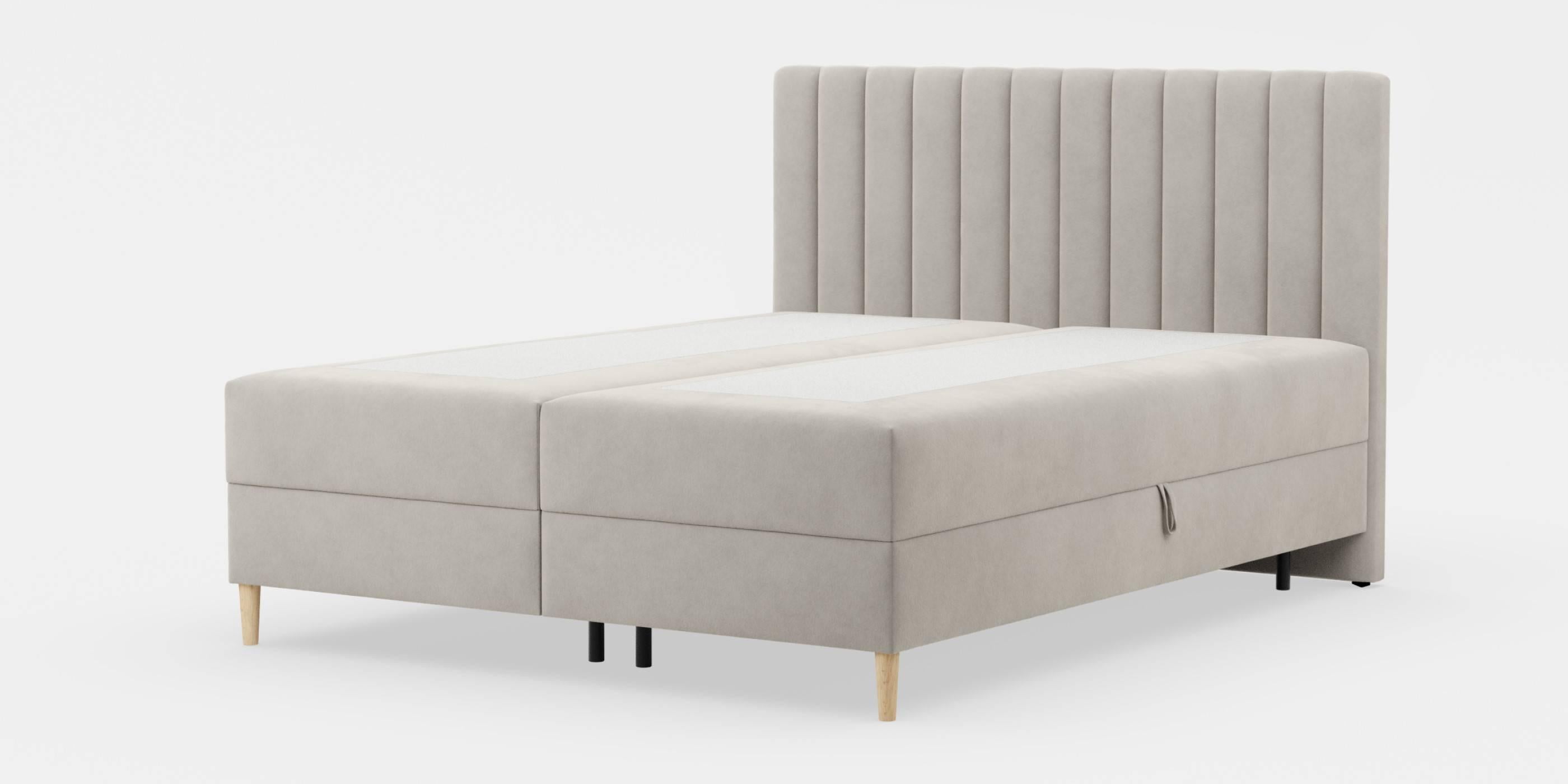 Blokker Pazara Boxspring met Opbergruimte 180 x 200 cm - Beige / Natur