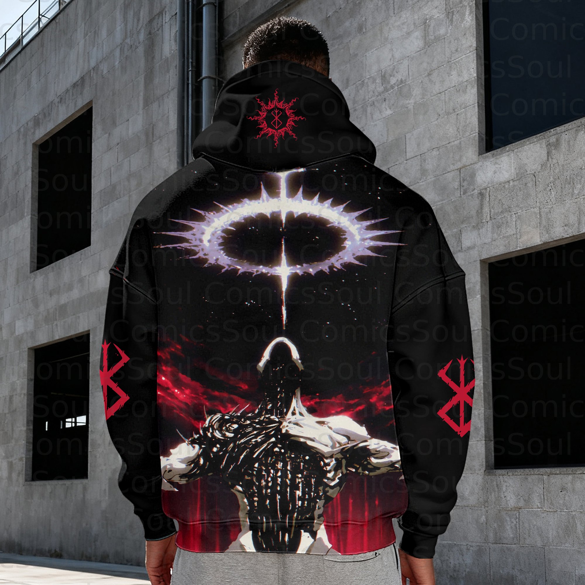 Unisex Graphic Streetwear Vintage Plush  Hoodie