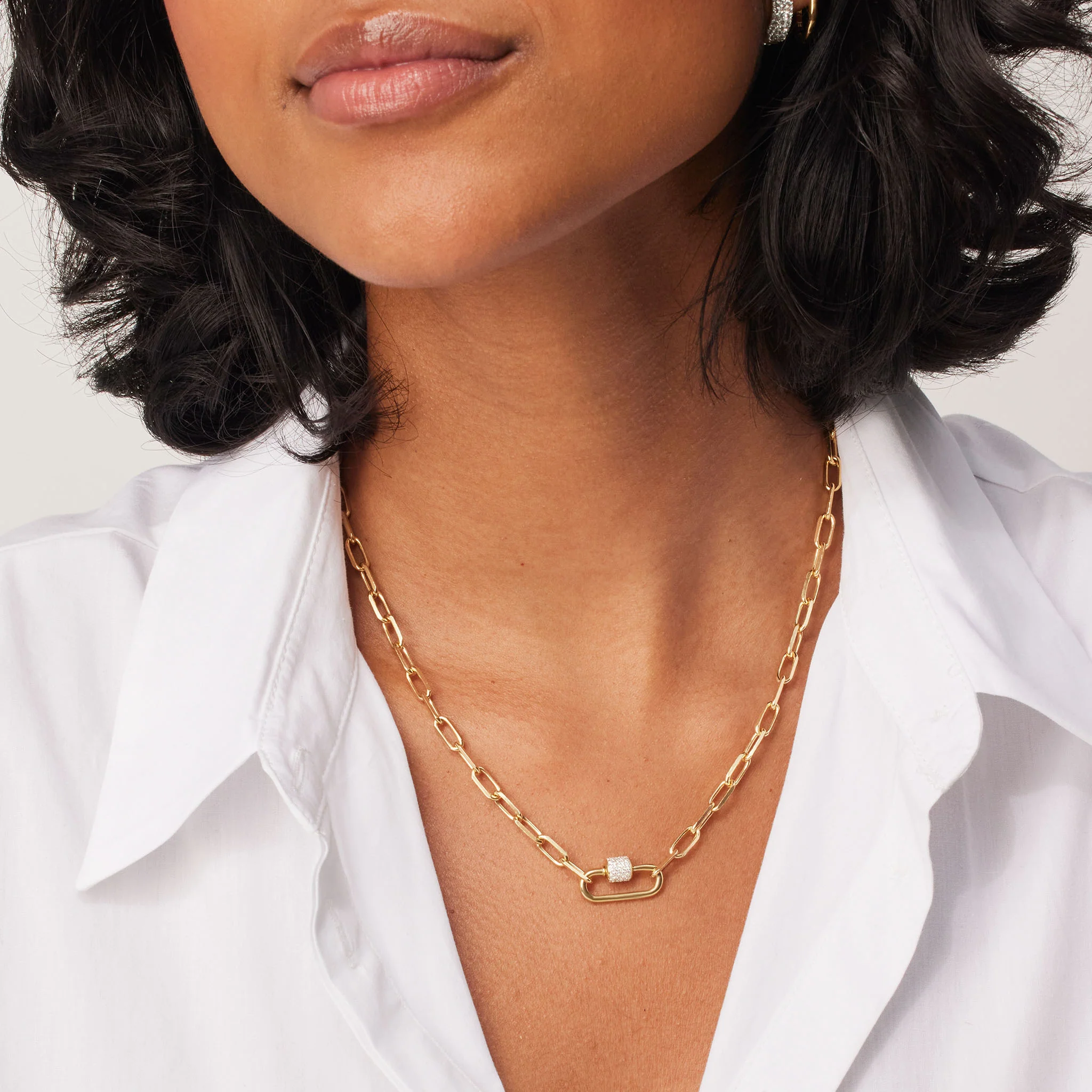 Clip Chain Charm Necklace Base