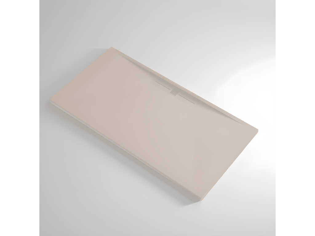 Plato de ducha pizarra EDIS CREMA 90x130 cm rejilla color